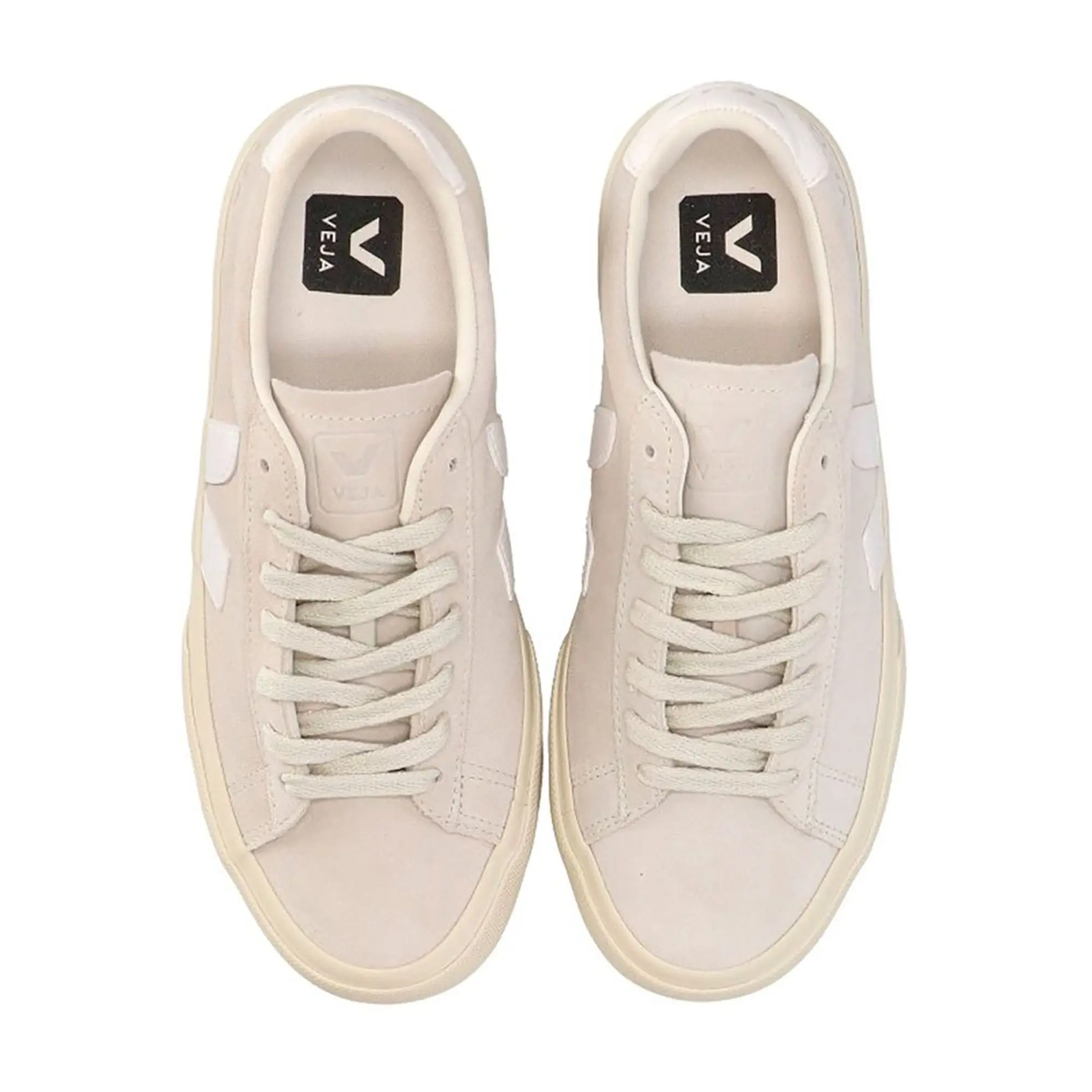Veja Men's Campo Leather-Trimmed Suede Trainers