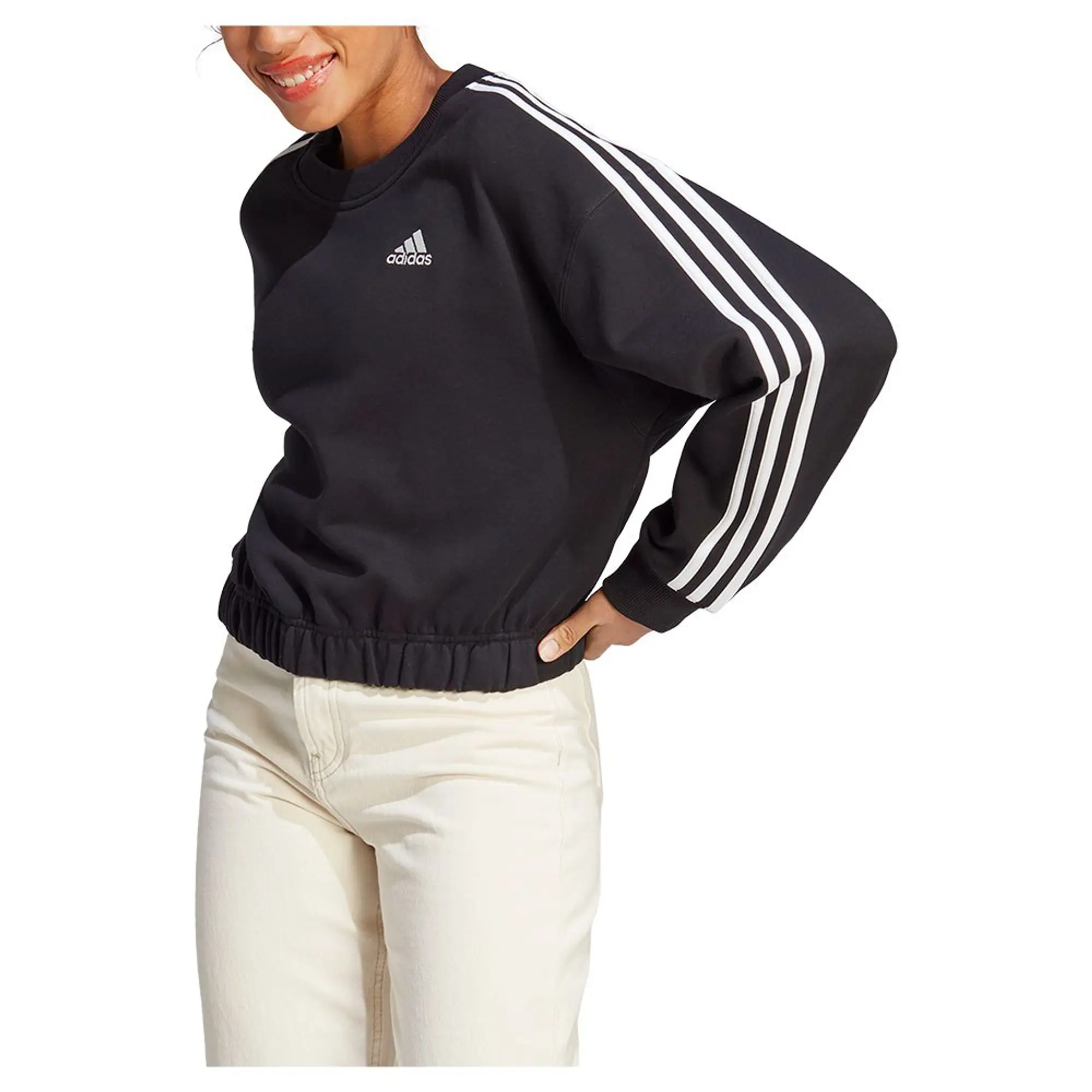 adidas  3S CR SWT  women's Sweatshirt in Black