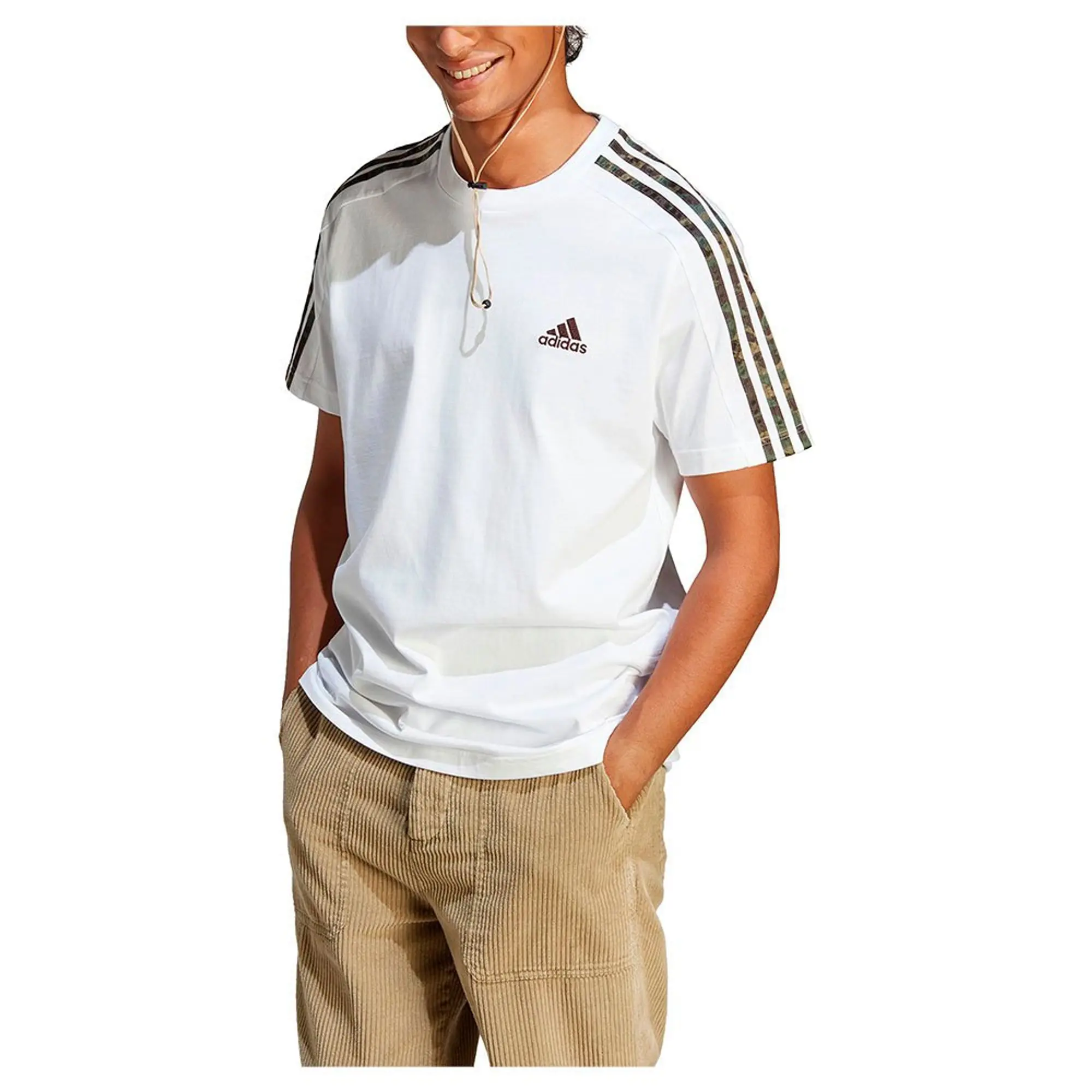 adidas 3 Stripes T Shirt Mens