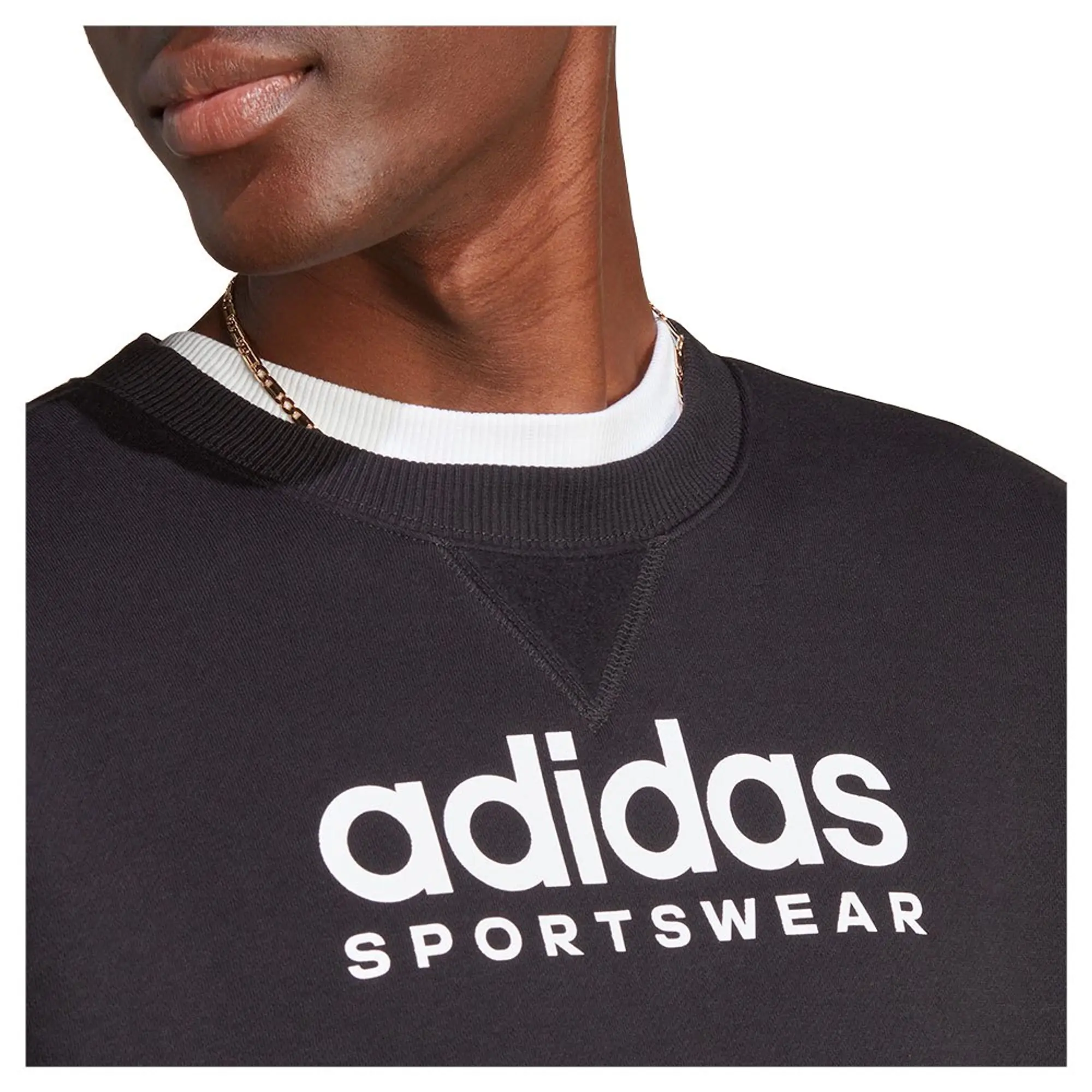 adidas All SZN Fleece Graphic Sweatshirt Mens - Black