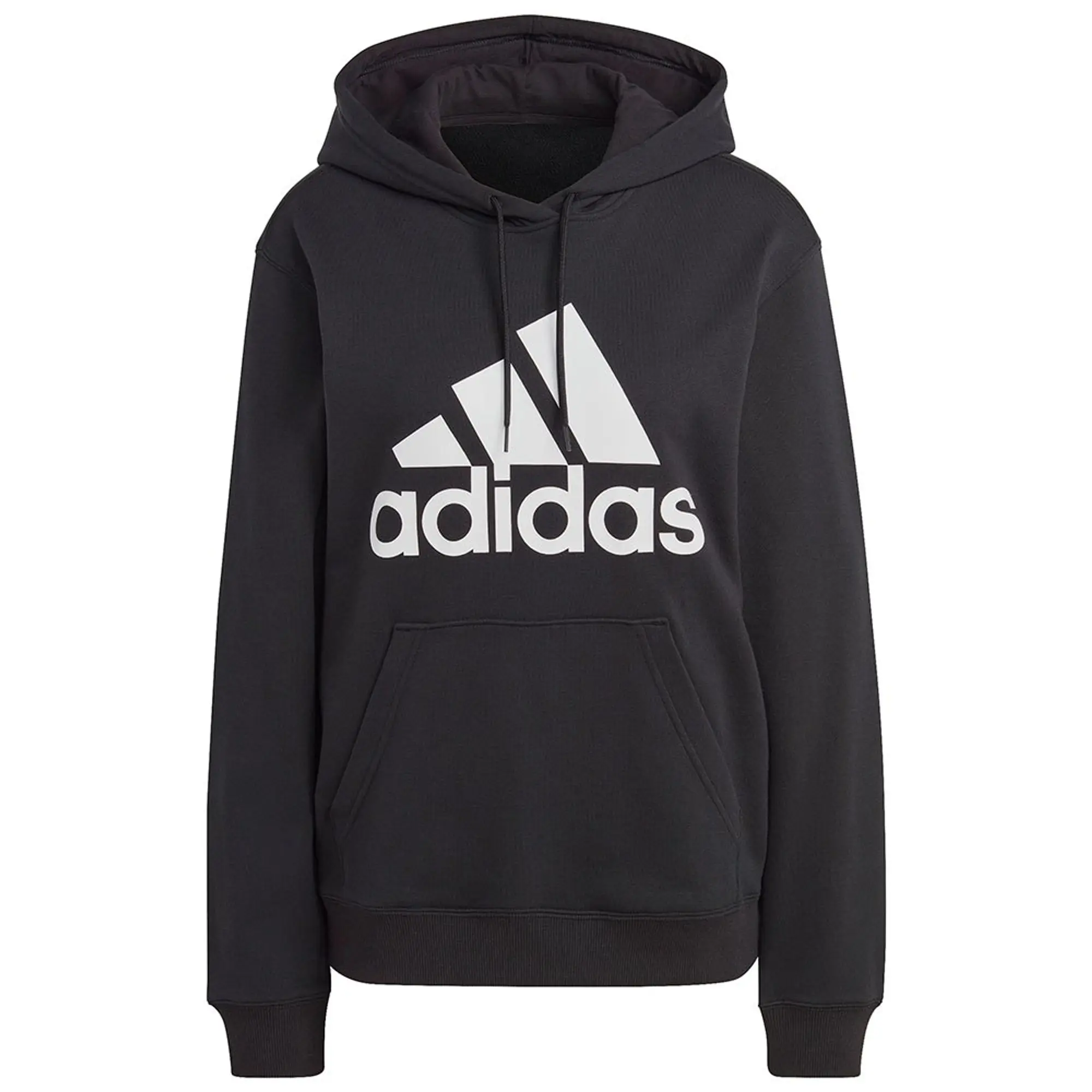 adidas Essentials Big Logo Regular French Terry Hoodie - Black