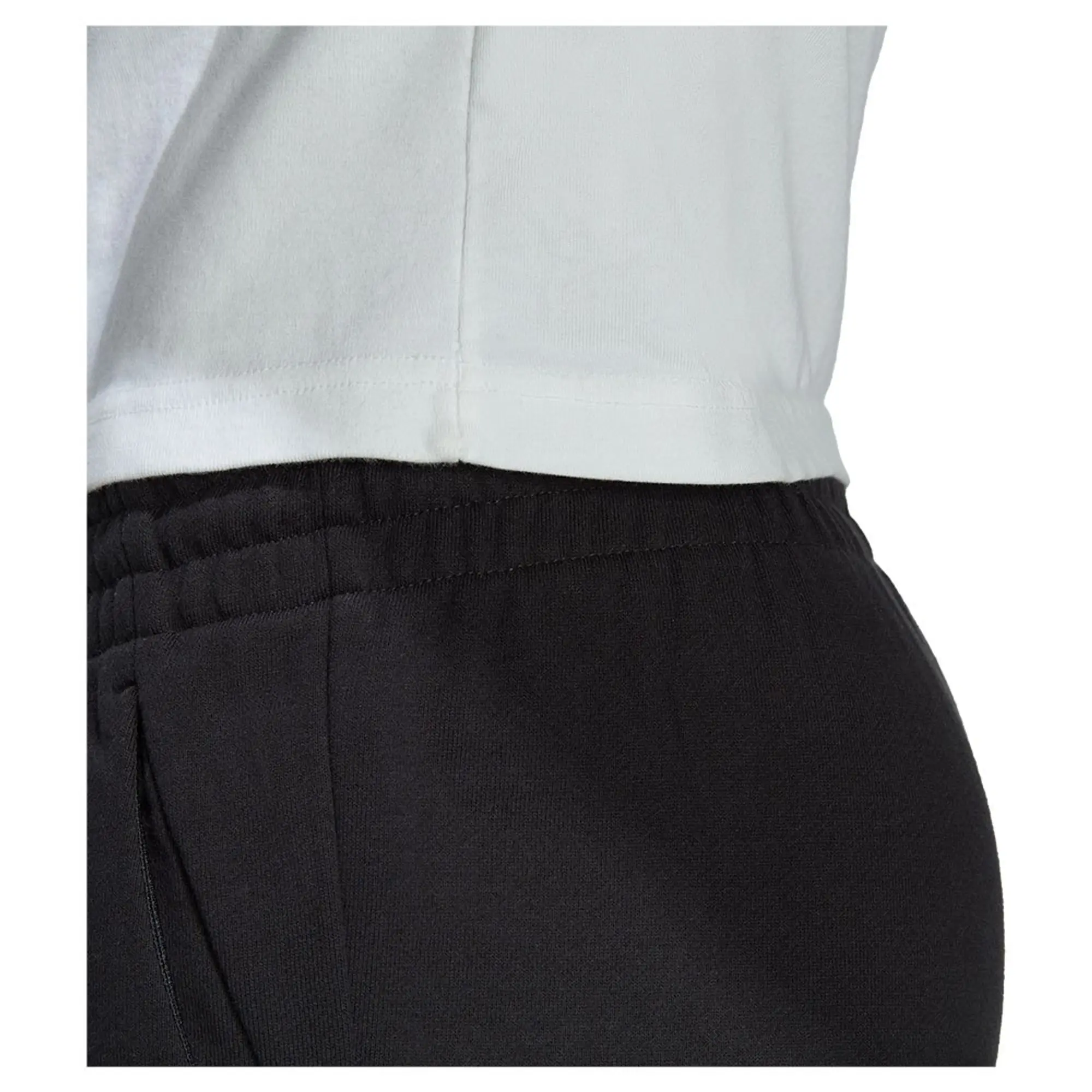 adidas Essentials French Terry Tapered Cuff Logo Joggers - Black