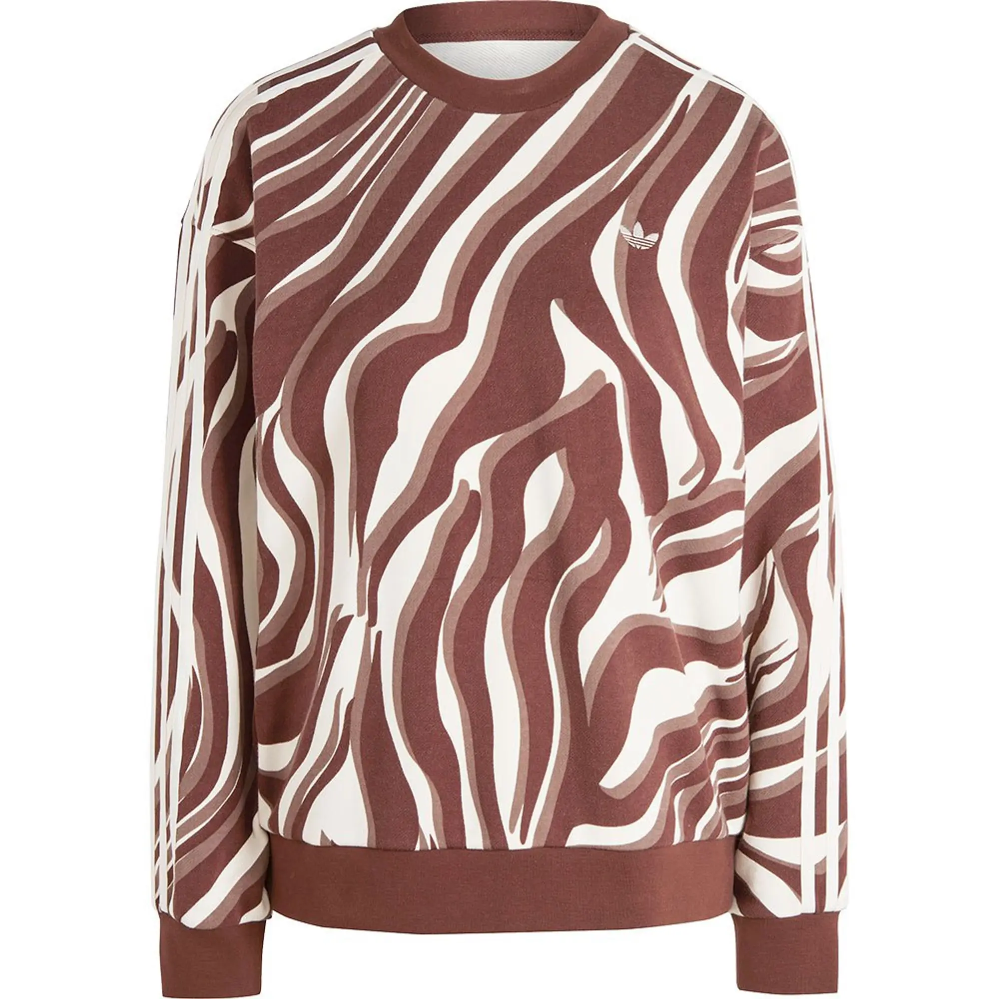 Adidas Originals Abstract Allover Animal Print Sweatshirt