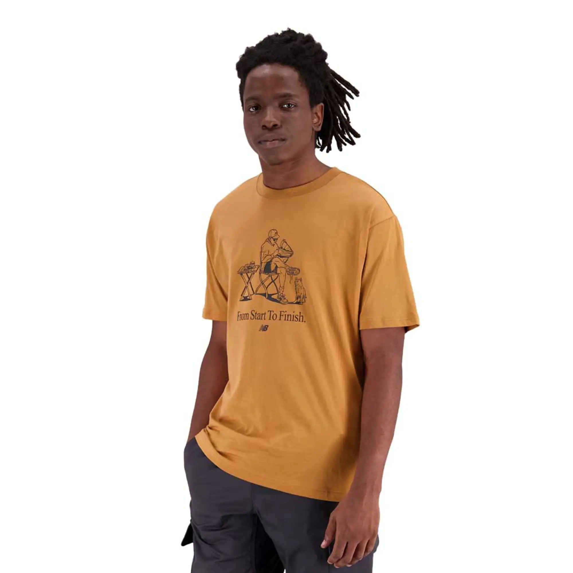 New Balance Essentials Cafe Grandpa Cotton Short Sleeve T-shirt