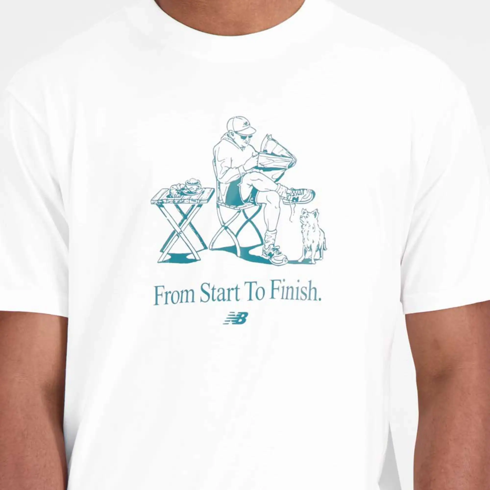 New Balance Essentials Cafe Grandpa Cotton Short Sleeve T-shirt