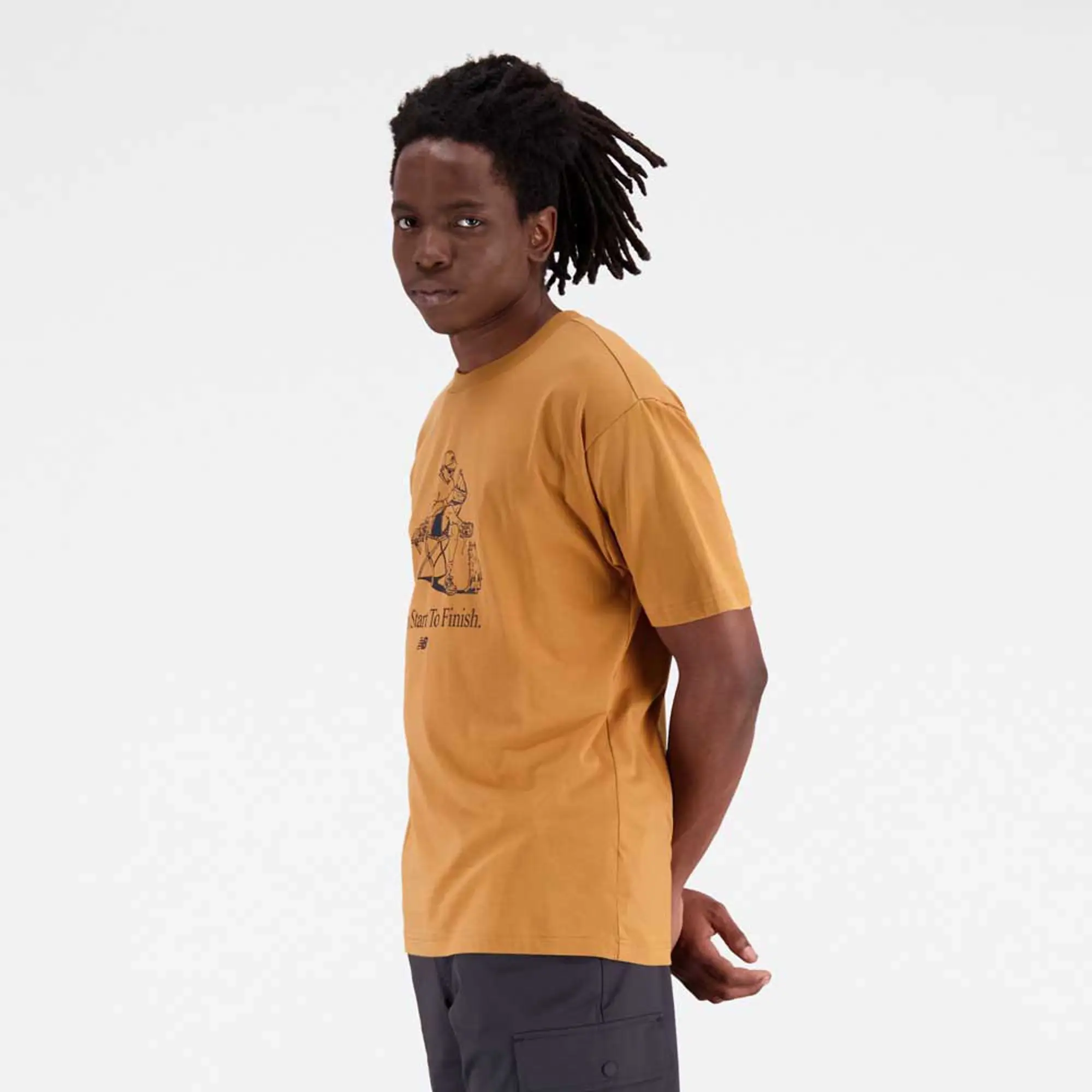 New Balance Essentials Cafe Grandpa Cotton Short Sleeve T-shirt