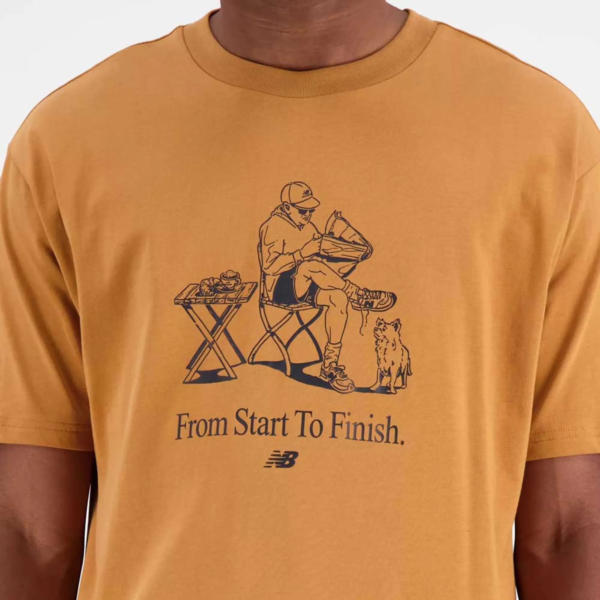New Balance Essentials Cafe Grandpa Cotton Short Sleeve T-shirt