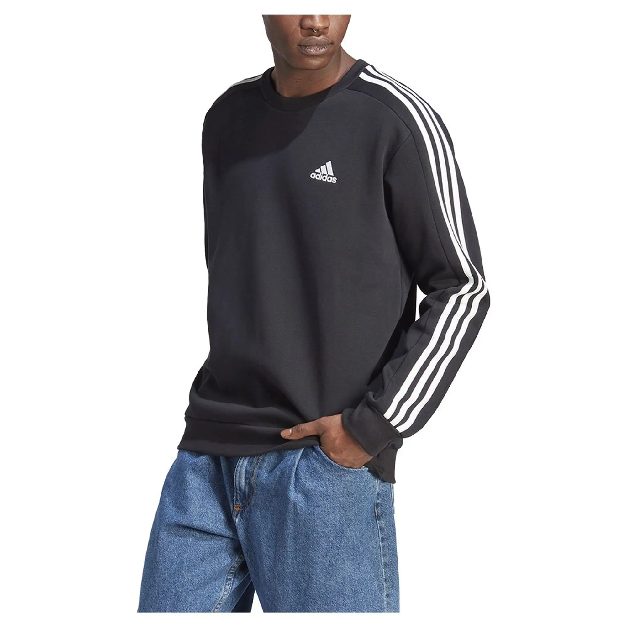 Adidas Essentials Fleece 3 Stripes Sweatshirt