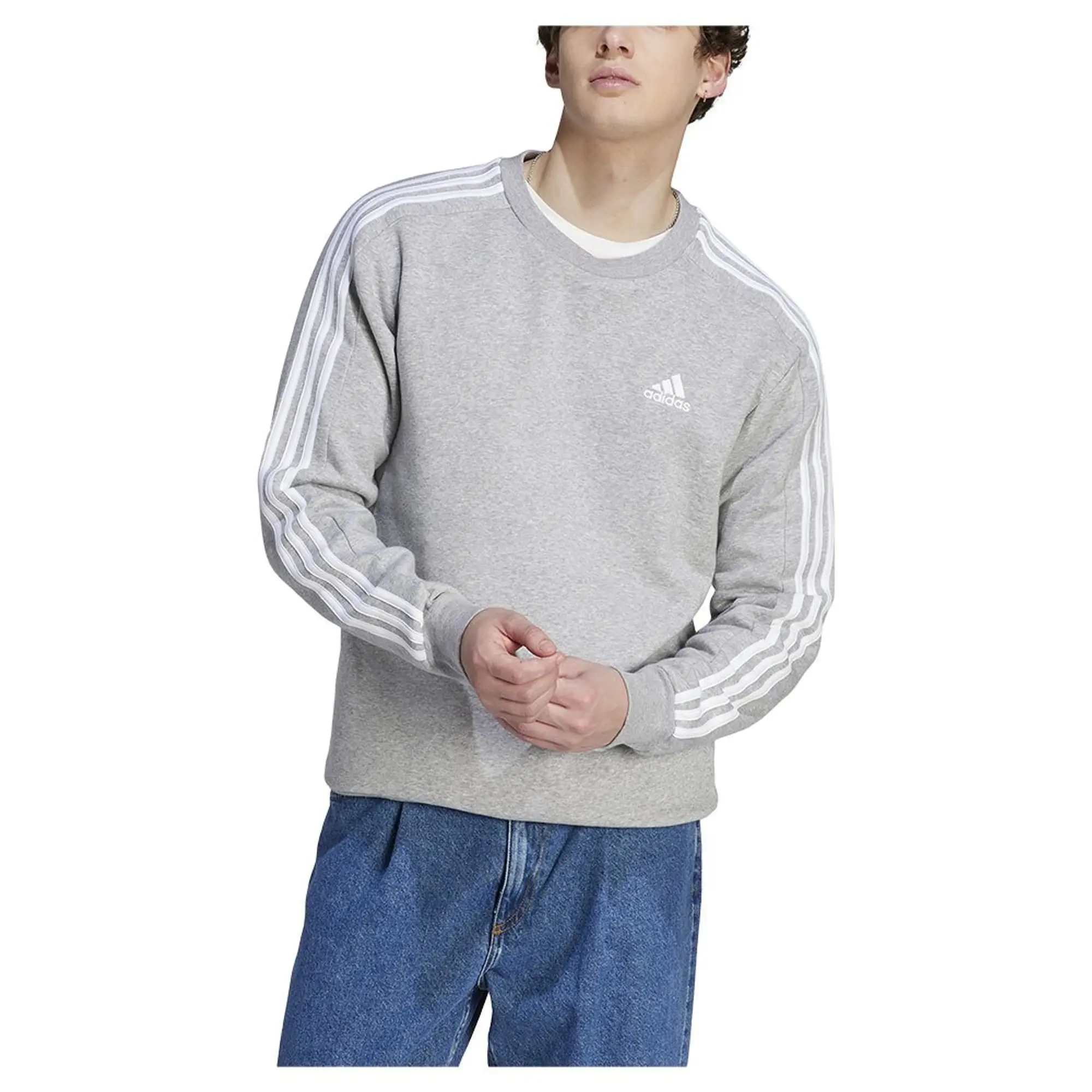 Adidas Essentials Fleece 3 Stripes Sweatshirt