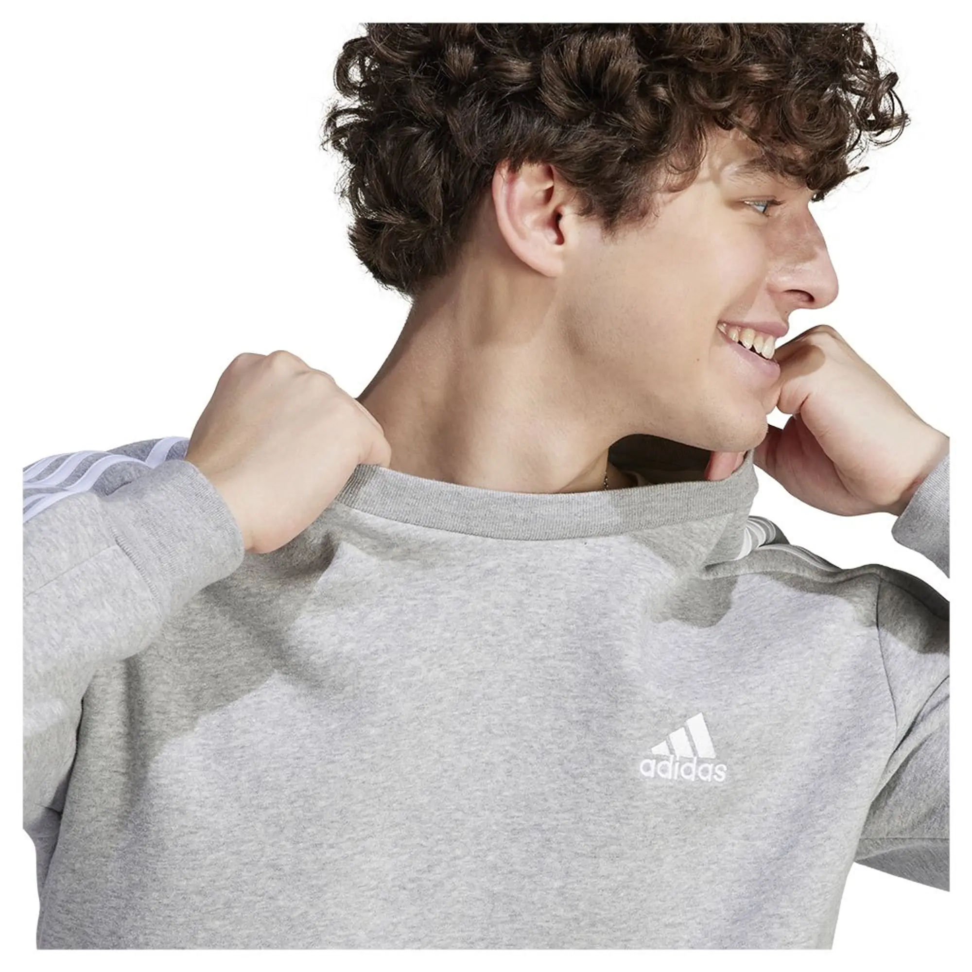 Adidas Essentials Fleece 3 Stripes Sweatshirt