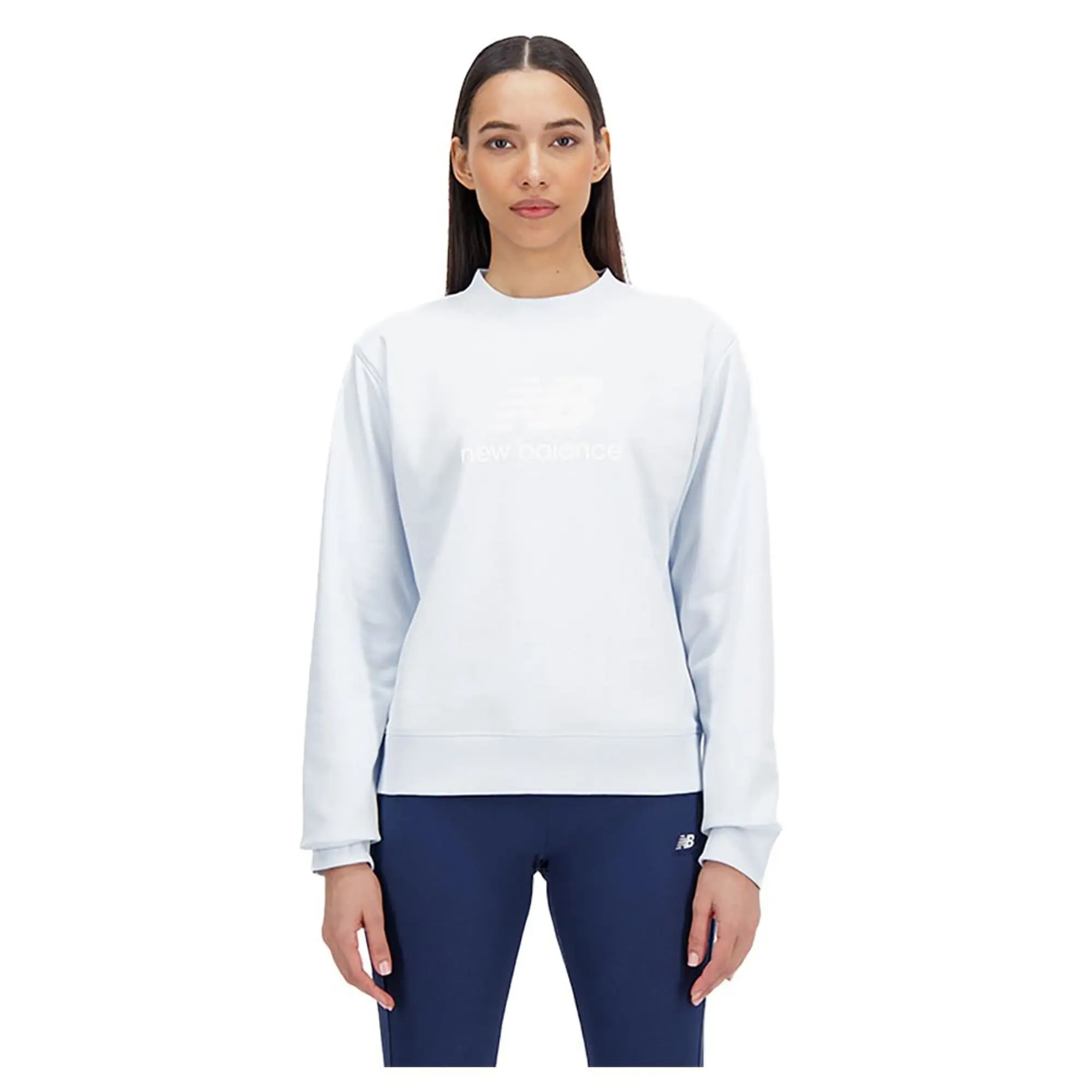 New Balance Essentials Stacked Logo French Terry Sweatshirt