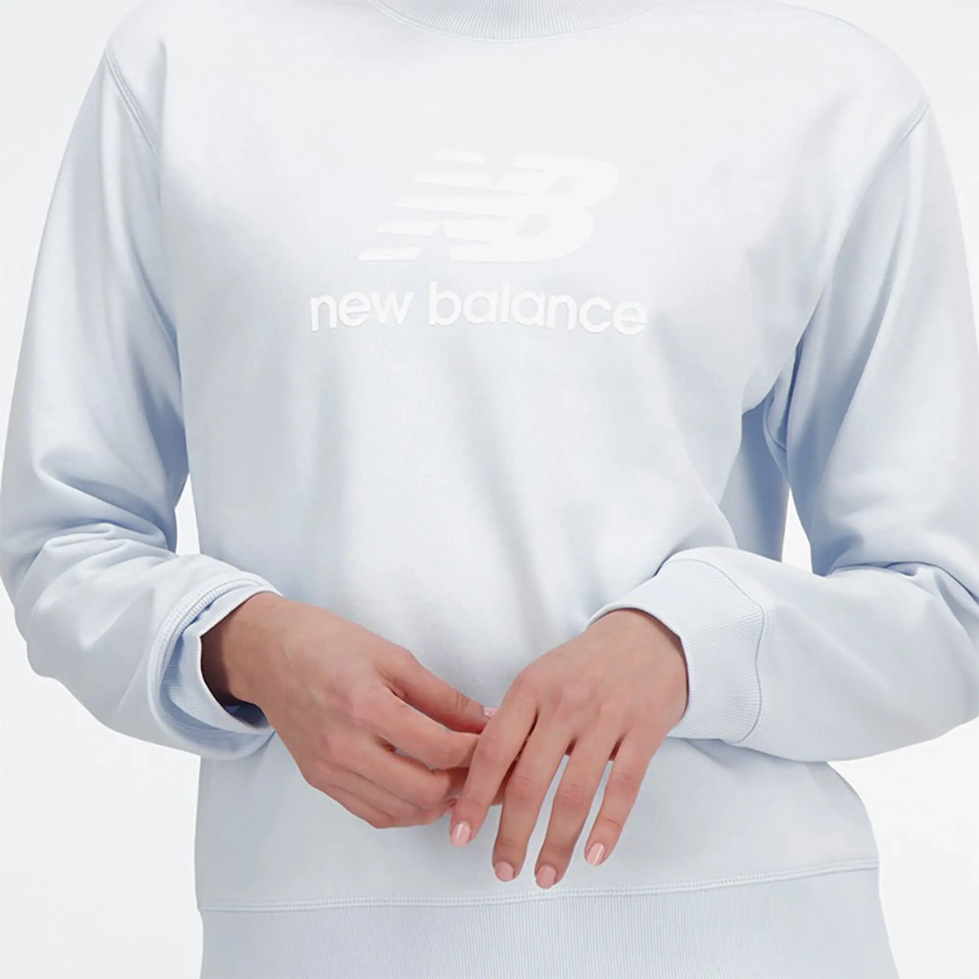 New Balance Essentials Stacked Logo French Terry Sweatshirt