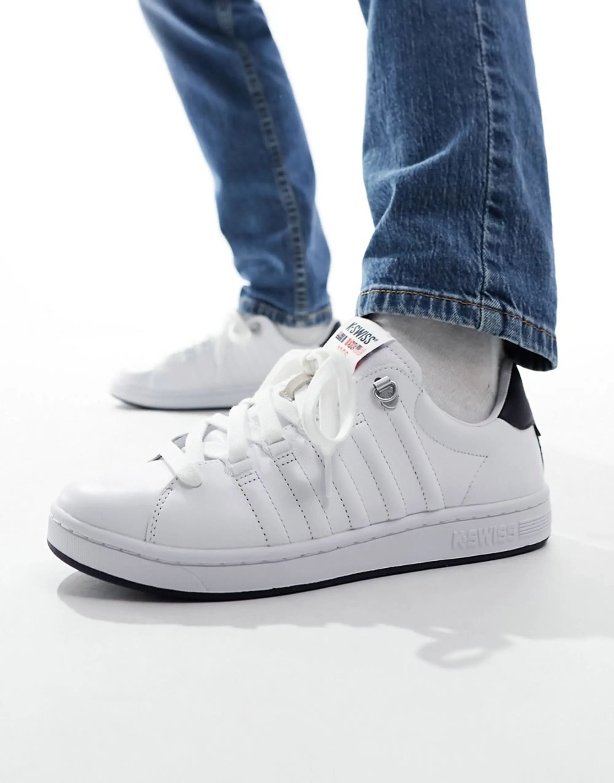 K-Swiss Lozan Ii Trainers In White And Navy