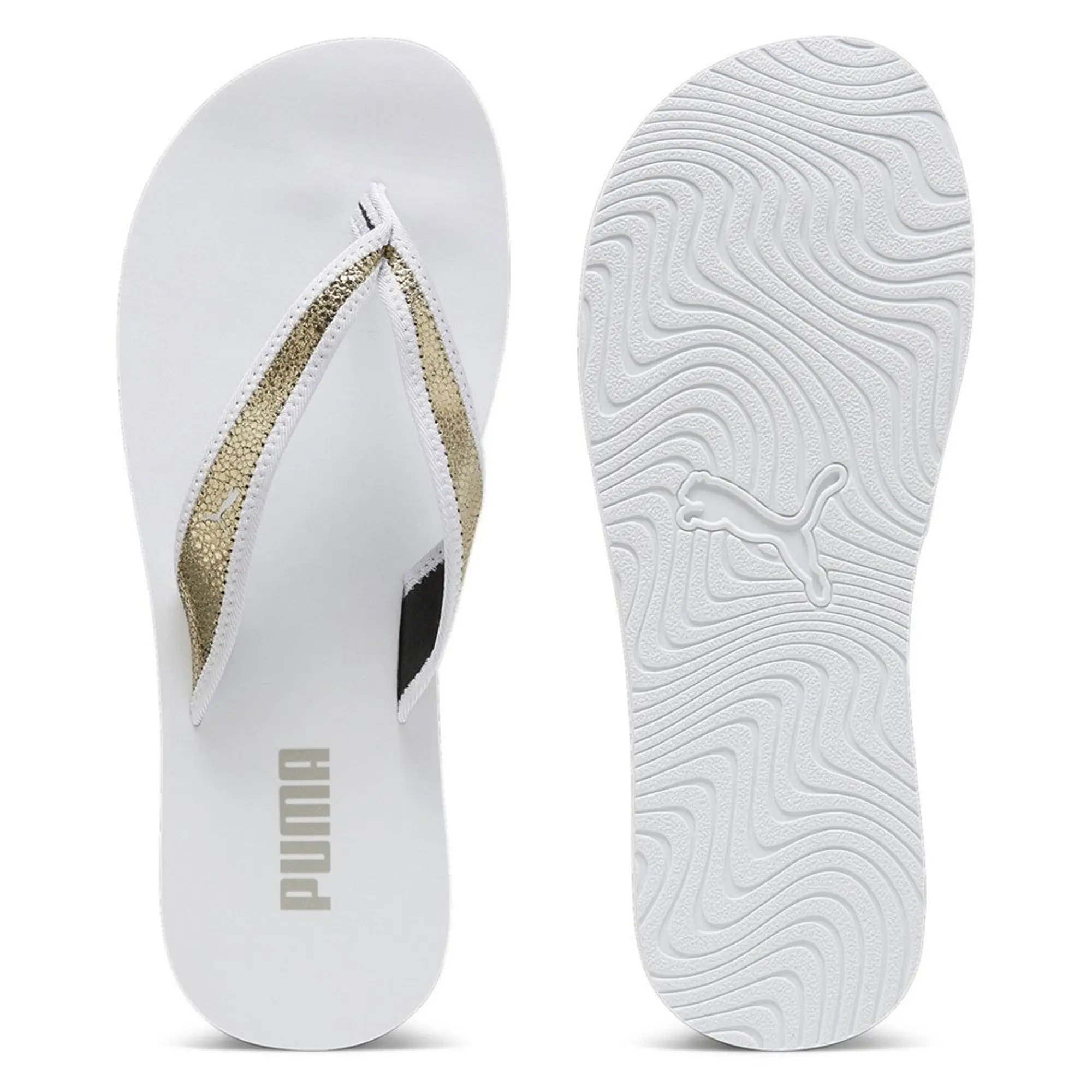 Puma Sandy Metallic Shine Flip Flops