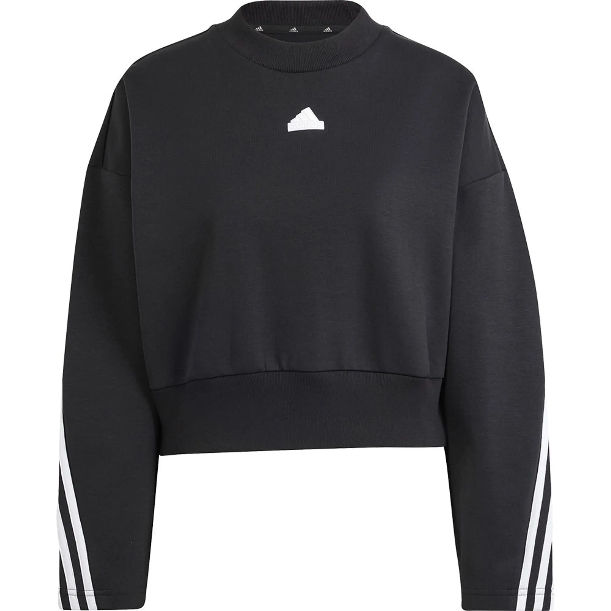 Manchester United x adidas Womens Future Icons 3-Stripes Sweatshirt Black