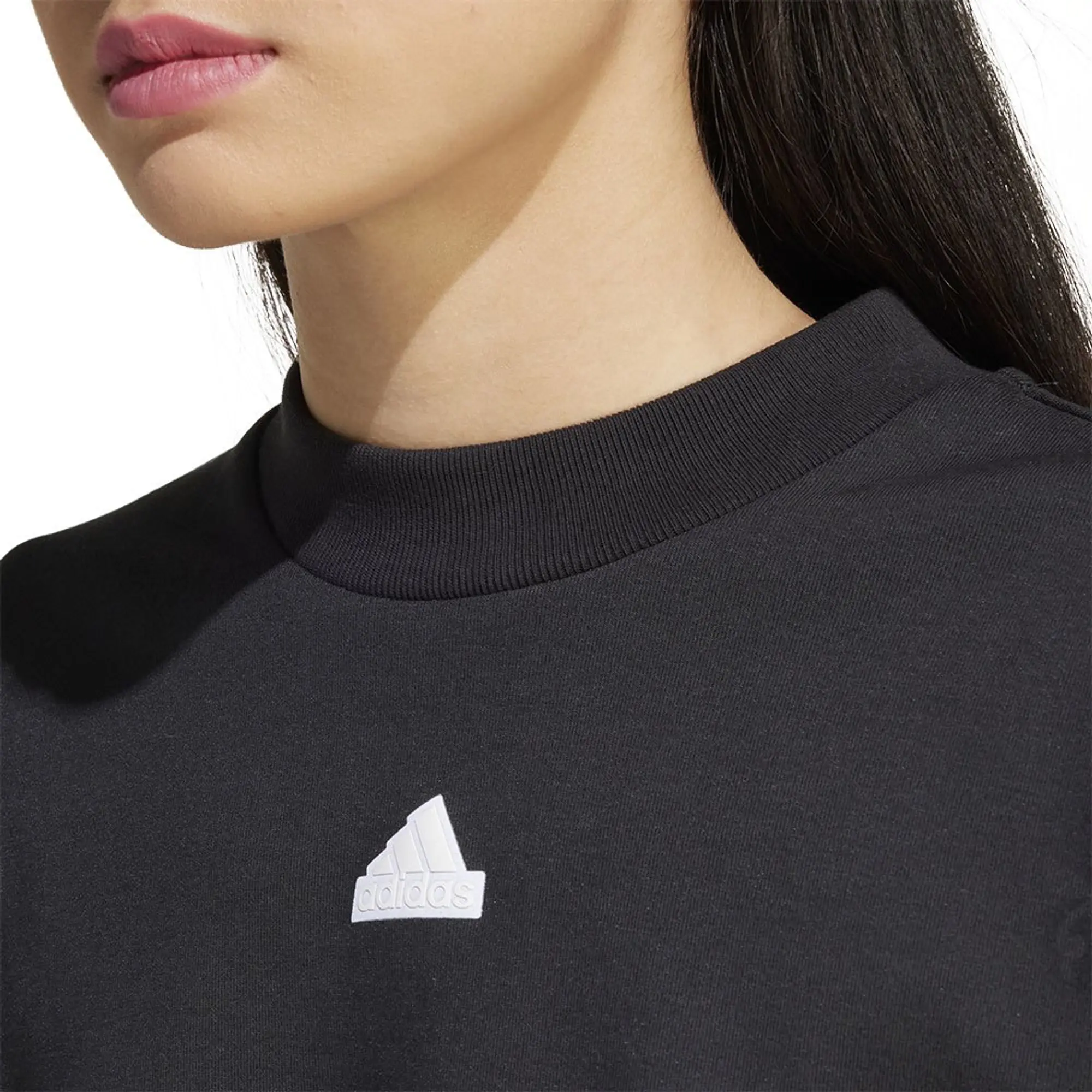 Manchester United x adidas Womens Future Icons 3-Stripes Sweatshirt Black