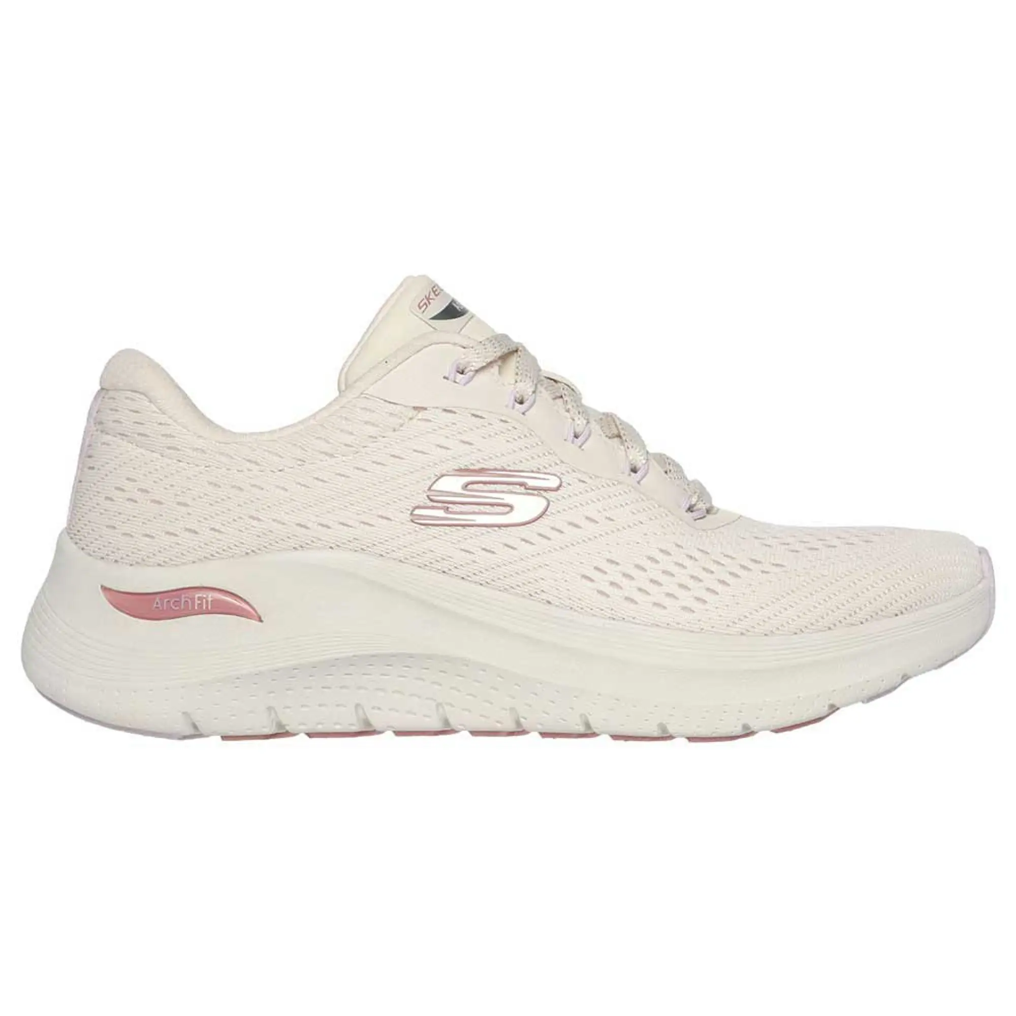 Skechers Women's Arch Fit 2.0 - Big League Sneaker in Natural | Textile/Synthetic
