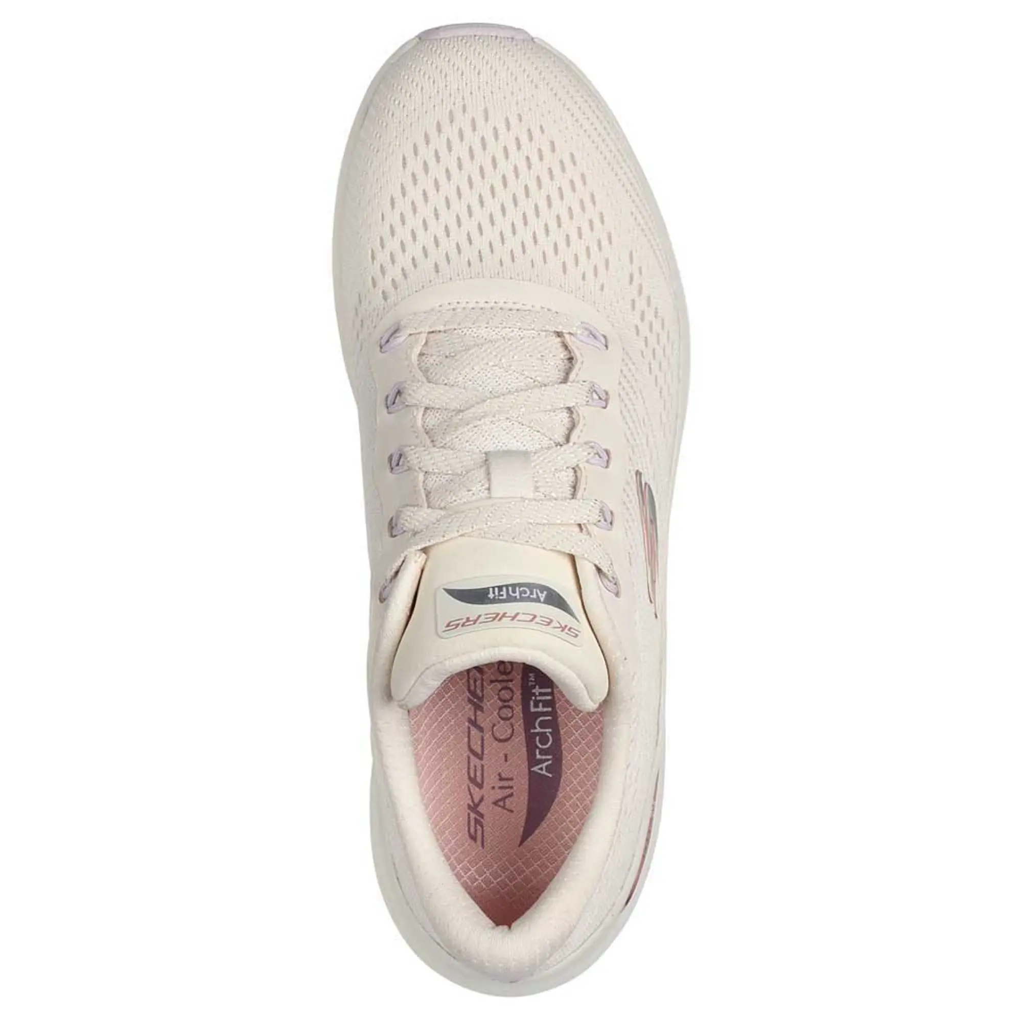 Skechers Women's Arch Fit 2.0 - Big League Sneaker in Natural | Textile/Synthetic