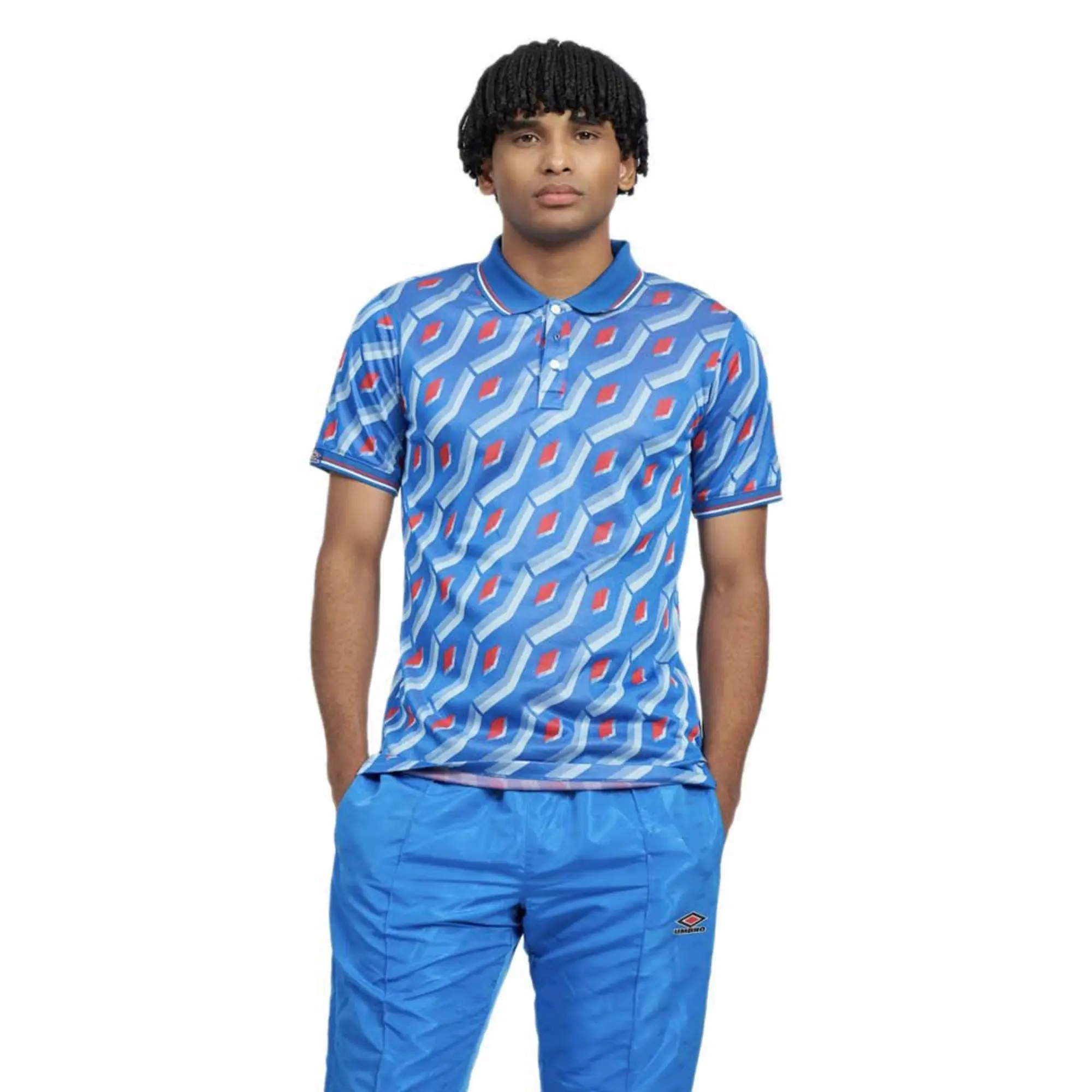 Umbro Jacquard Short Sleeve Polo