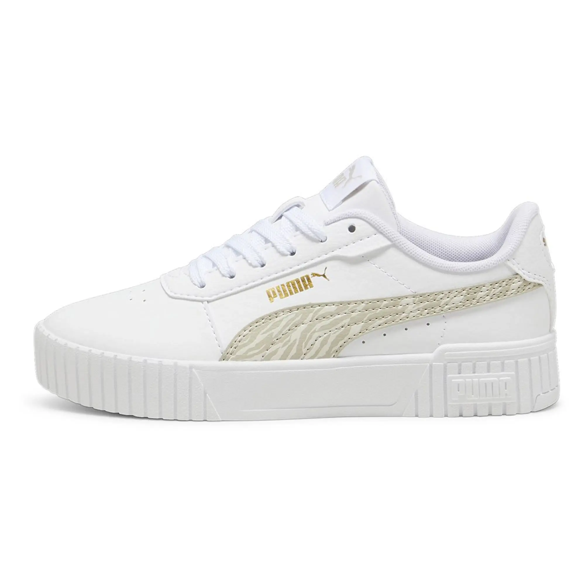 Puma  Carina 2.0 Zebra Jr  girls's Children's Shoes (Trainers) in White