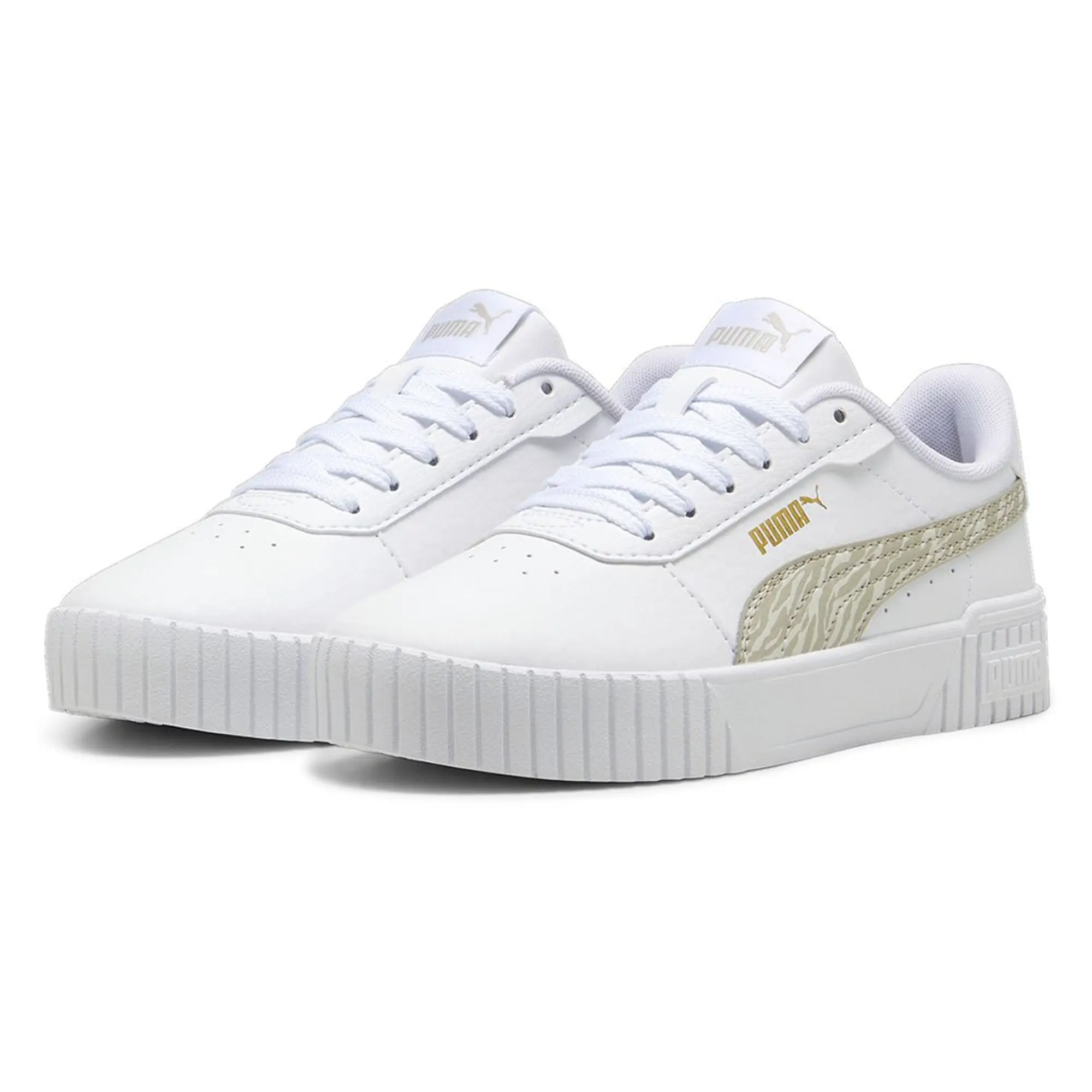 Puma  Carina 2.0 Zebra Jr  girls's Children's Shoes (Trainers) in White