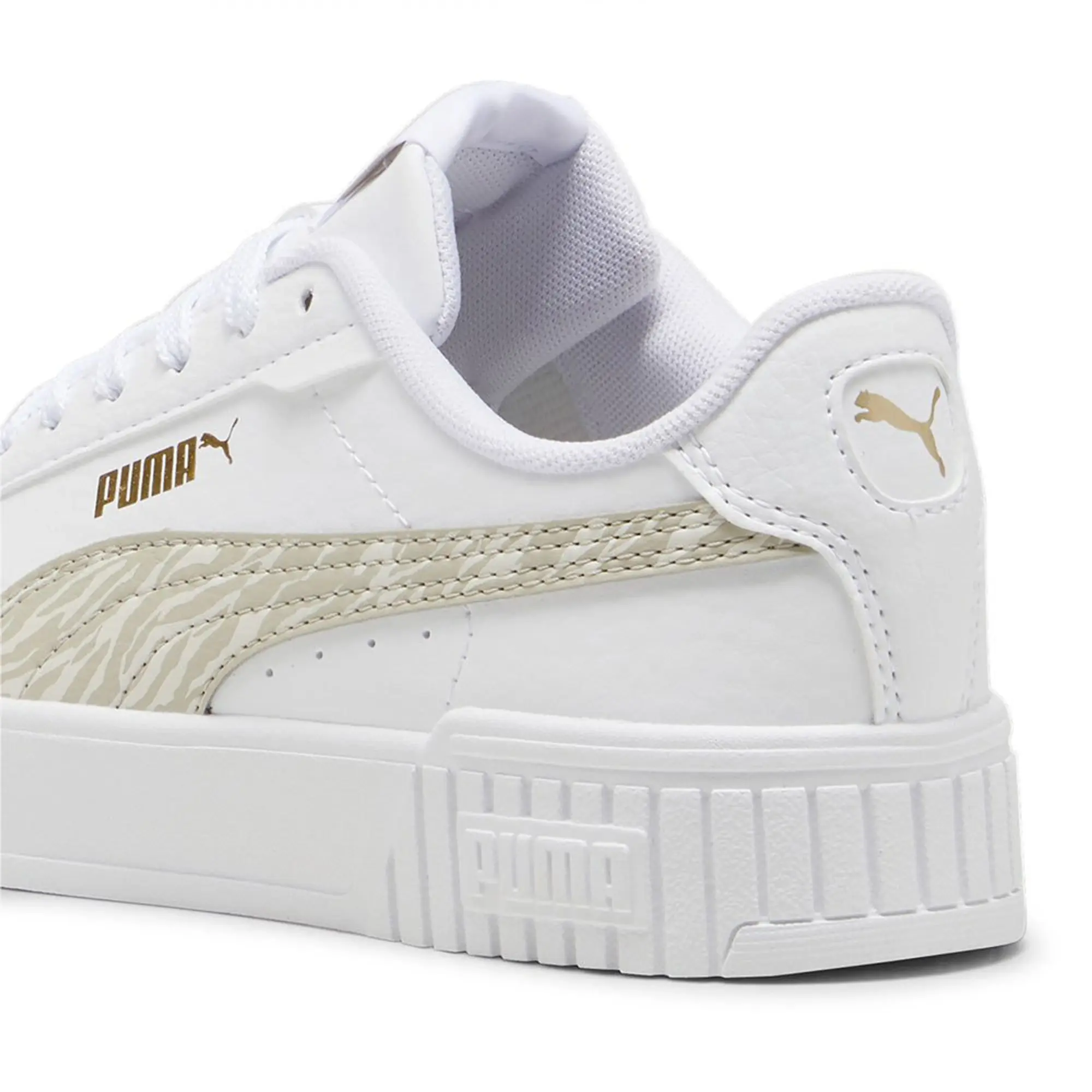 Puma  Carina 2.0 Zebra Jr  girls's Children's Shoes (Trainers) in White