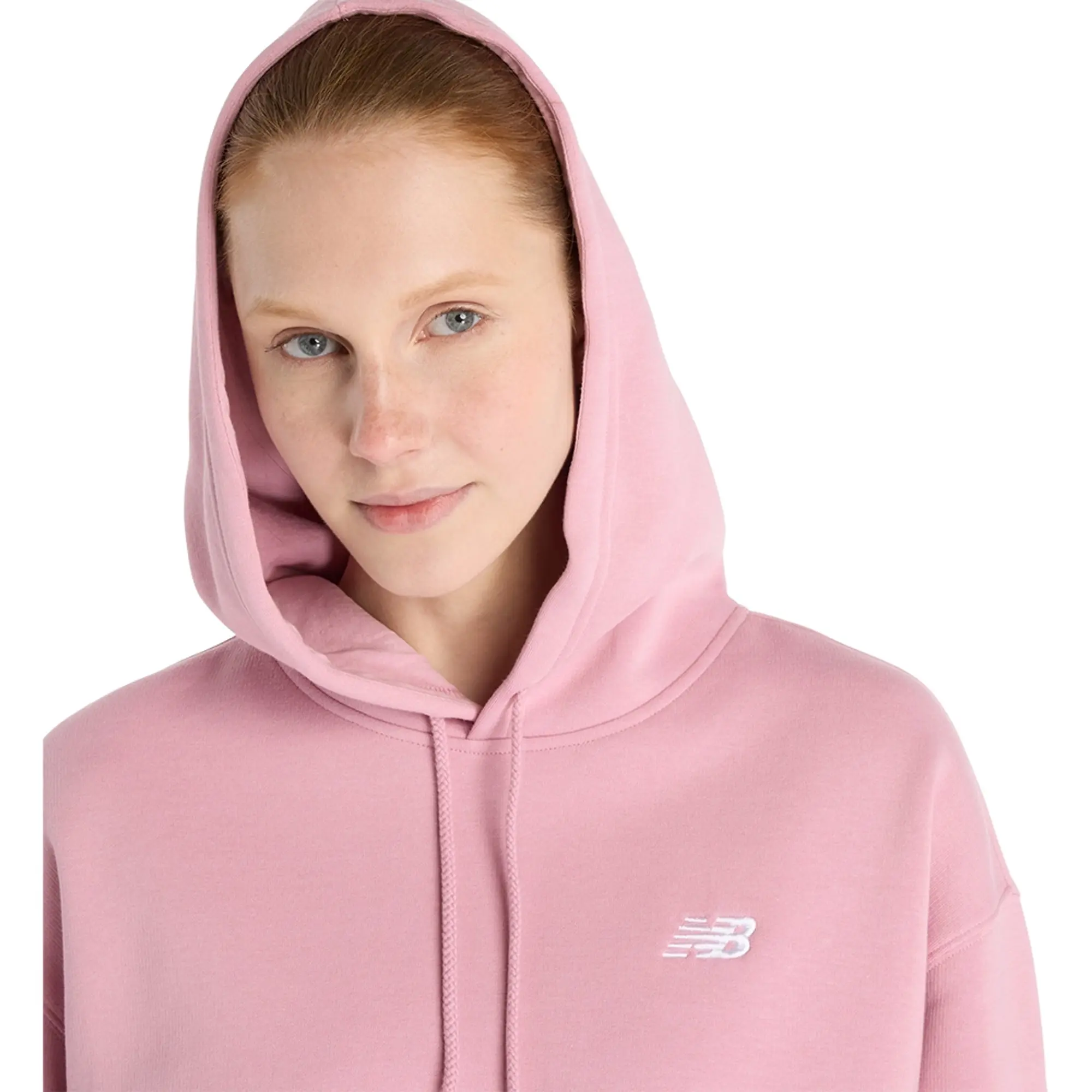 New Balance  SMALL LOGO HOODIE  women's Sweatshirt in Green