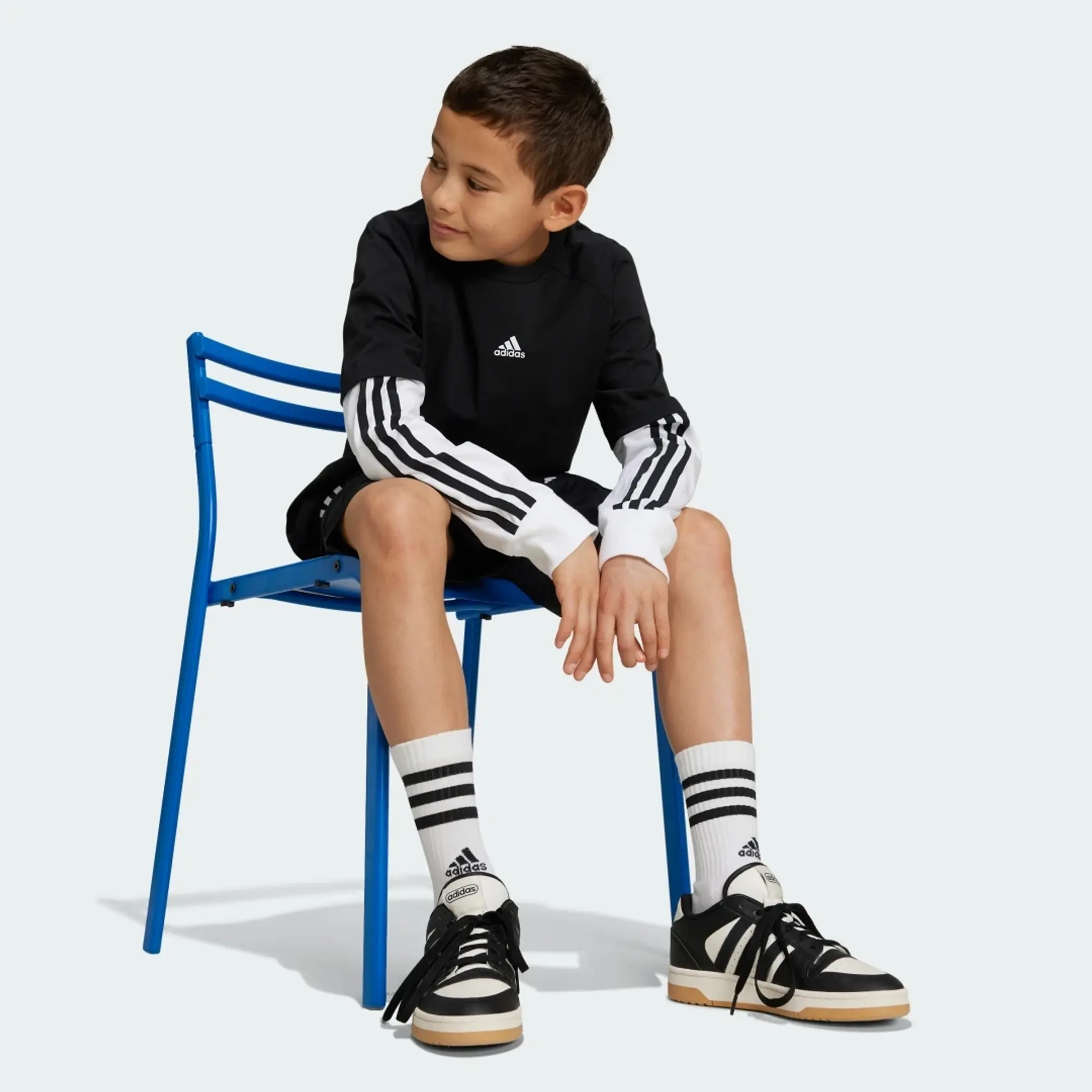 adidas Street Jam 2-in-1 Long Sleeve Long-Sleeve Top Kids