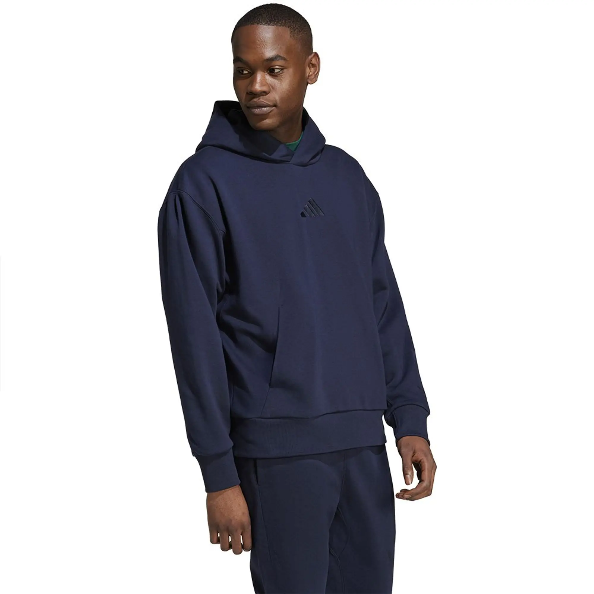 Manchester United x adidas ALL SZN Fleece Hoodie Navy