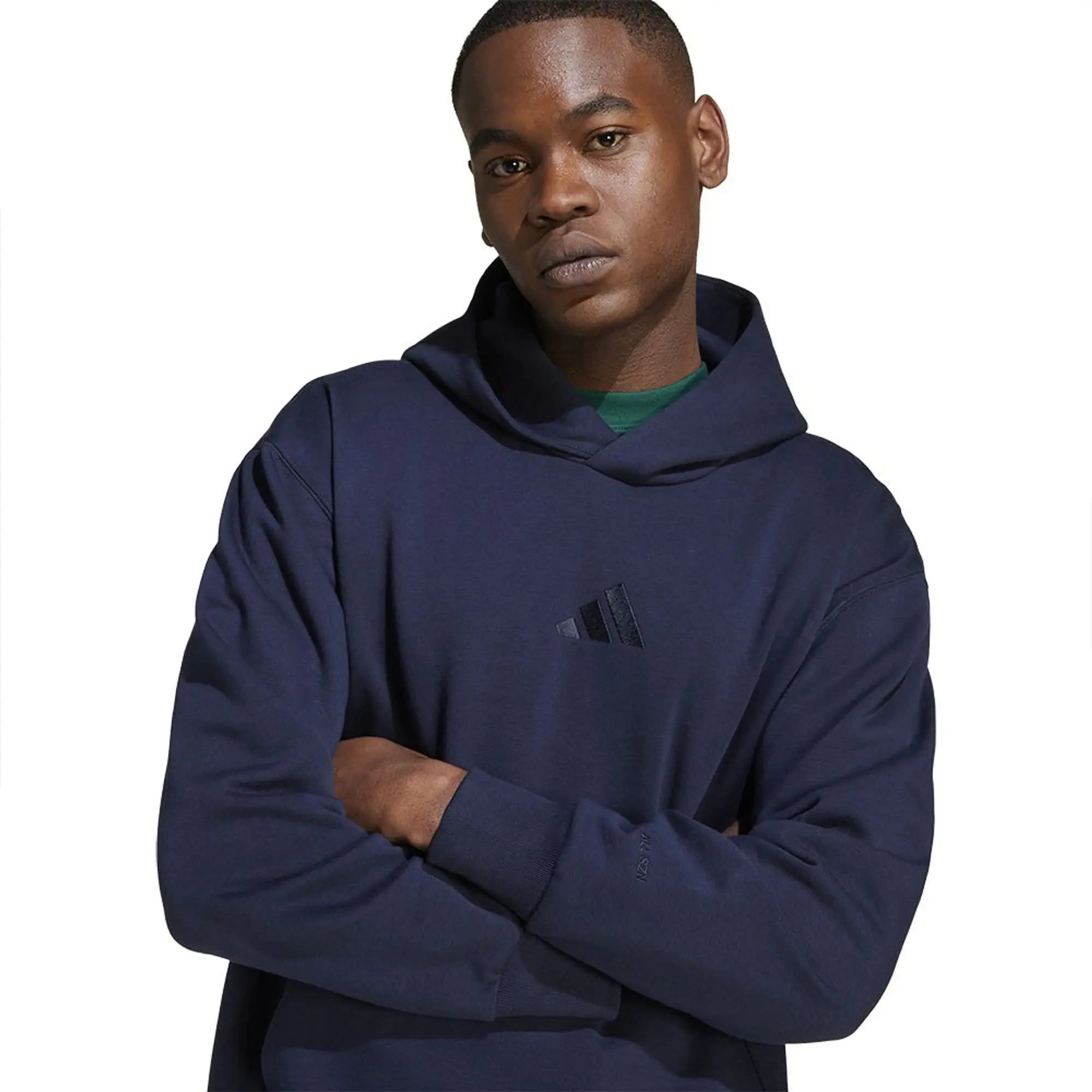 Manchester United x adidas ALL SZN Fleece Hoodie Navy
