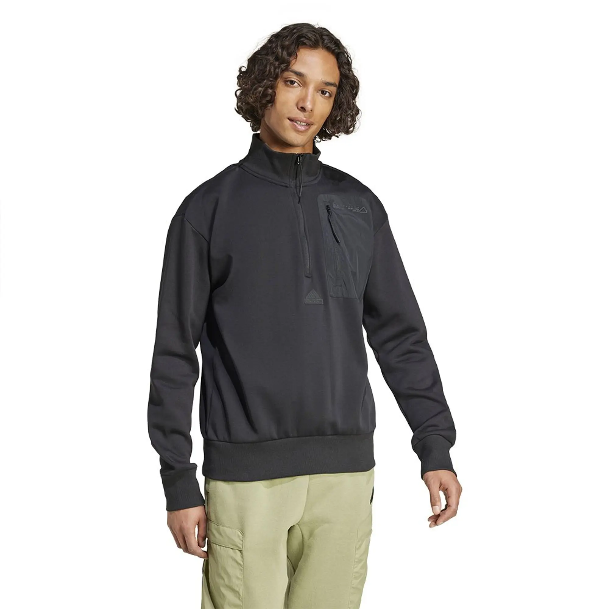 Adidas City Escape Fleece Half Zip Sweatshirt