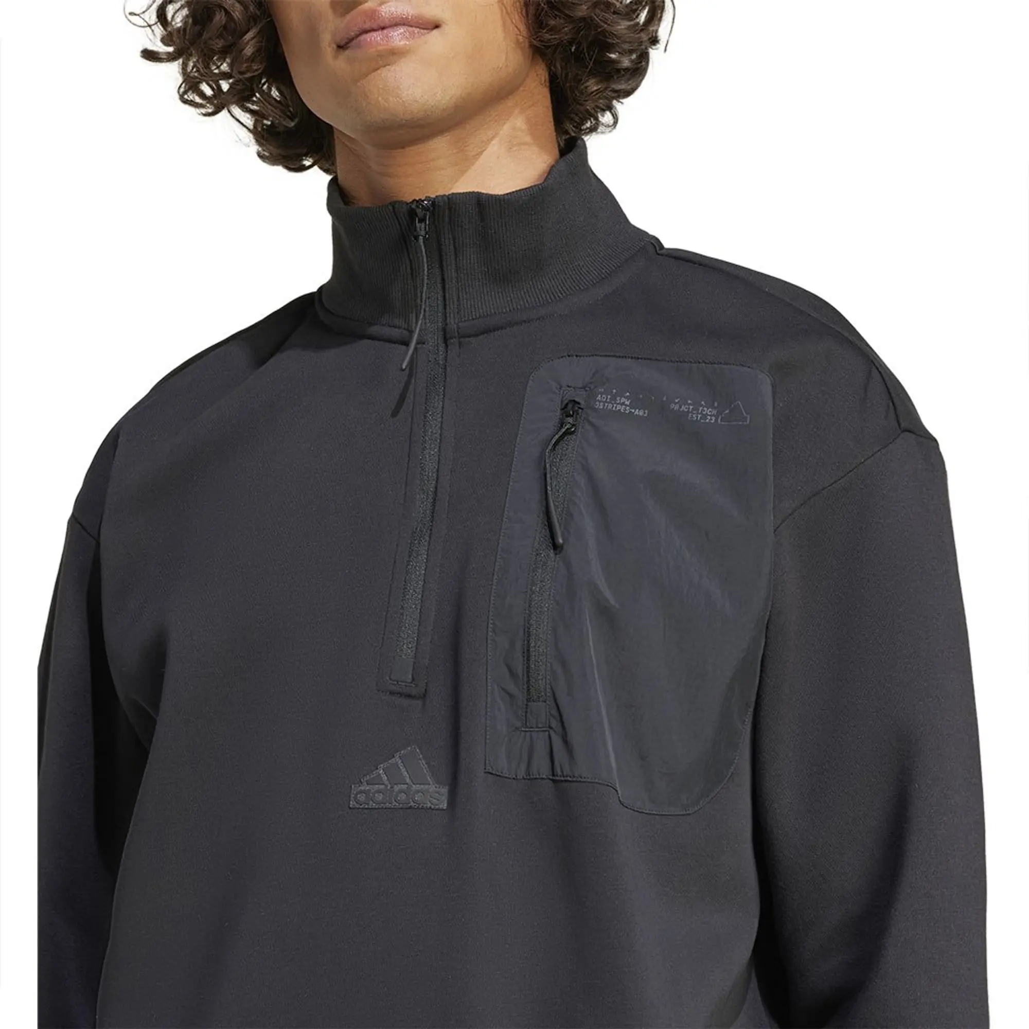 Adidas City Escape Fleece Half Zip Sweatshirt