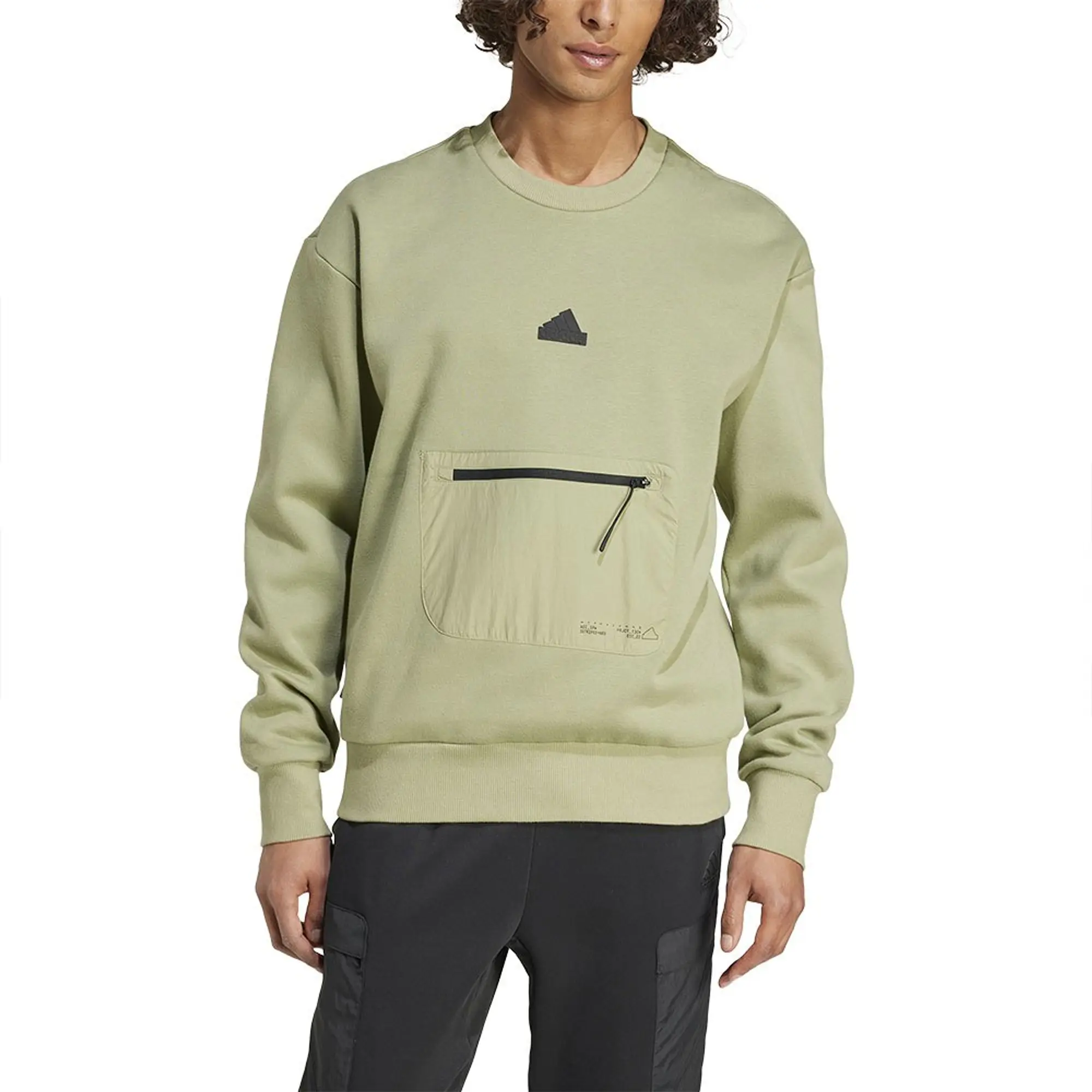 adidas City Escape Fleece Sweatshirt Mens - Green