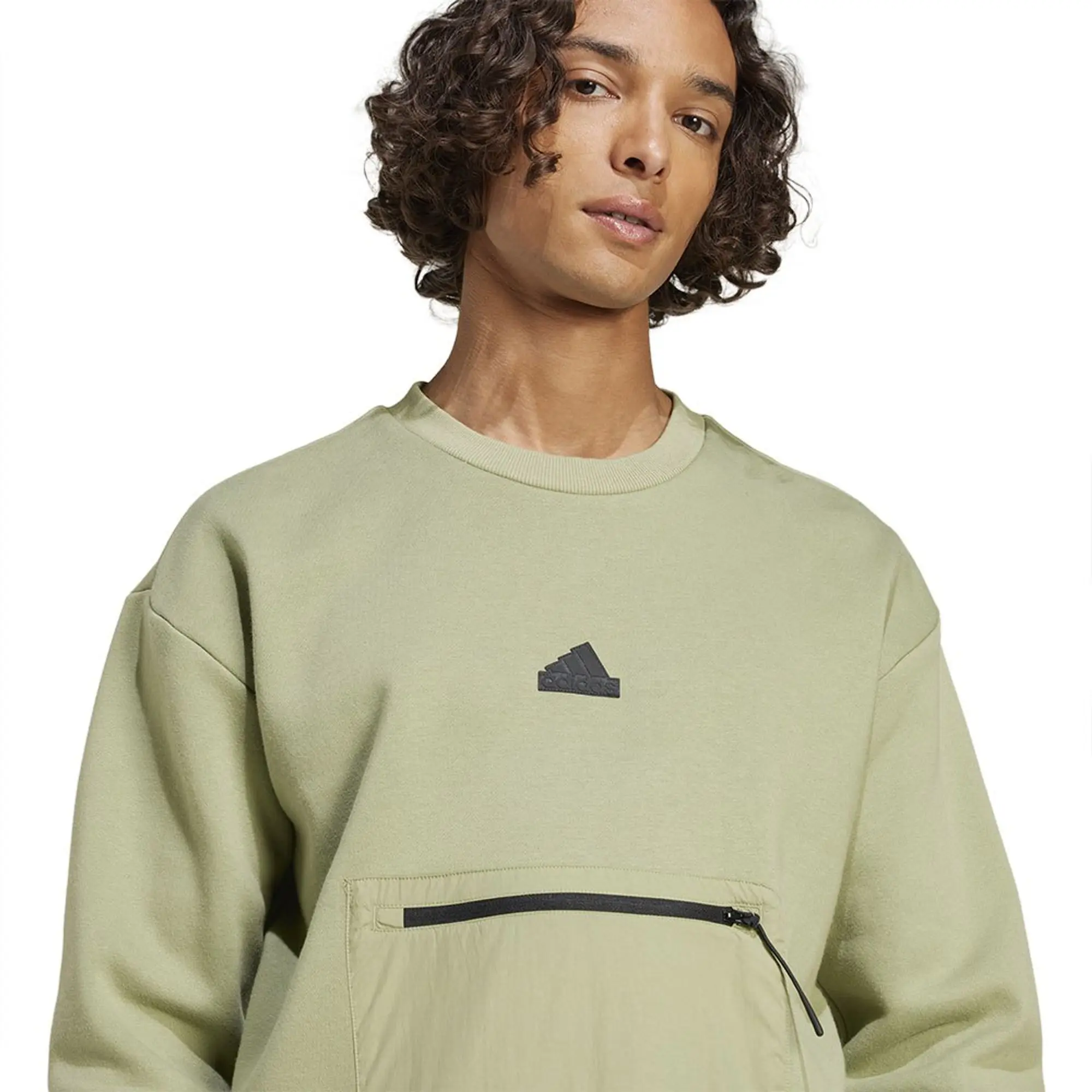 adidas City Escape Fleece Sweatshirt Mens - Green