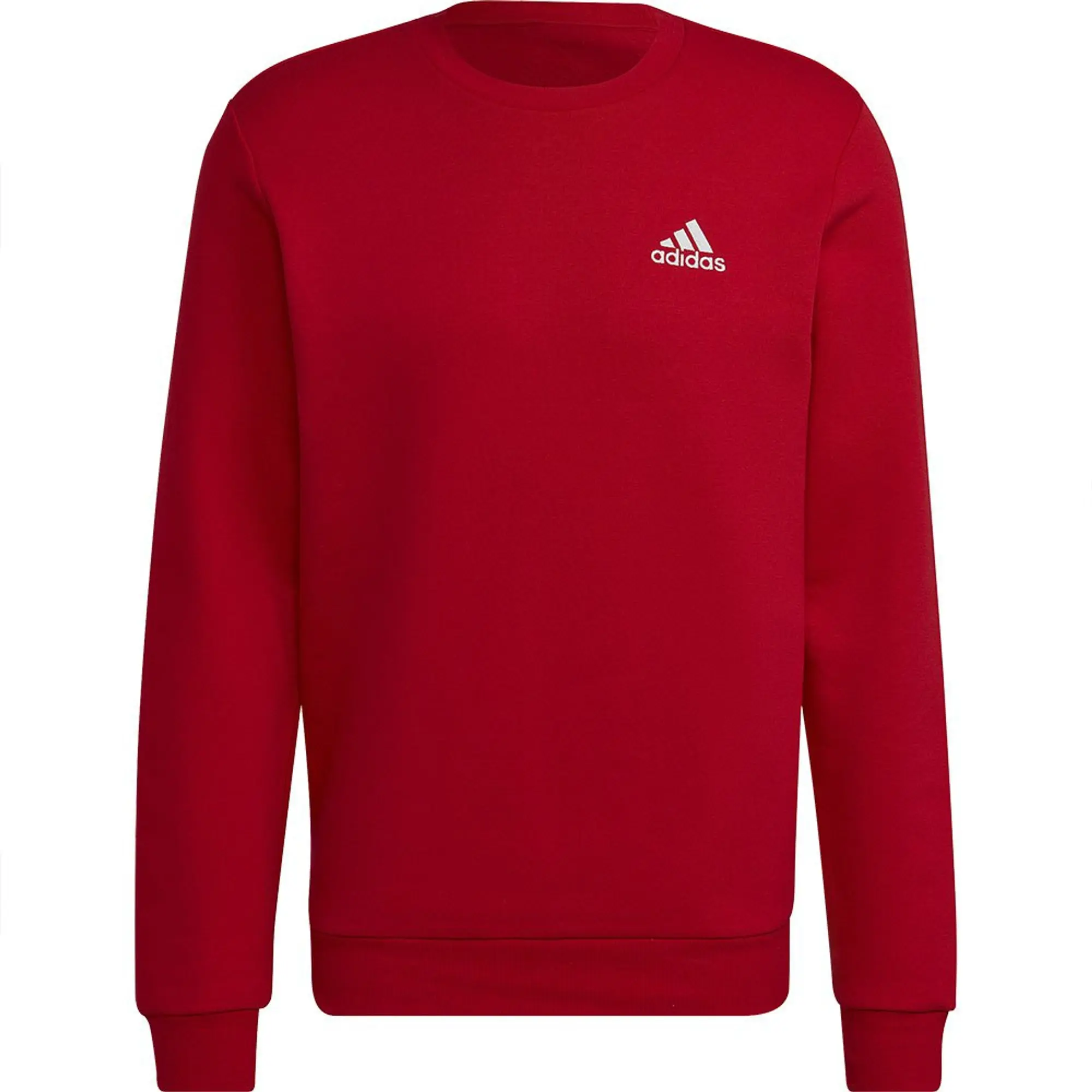adidas  FEELCOZY ESSENTIALS FLEECE SWEATSHIRT  men's Sweatshirt in Red