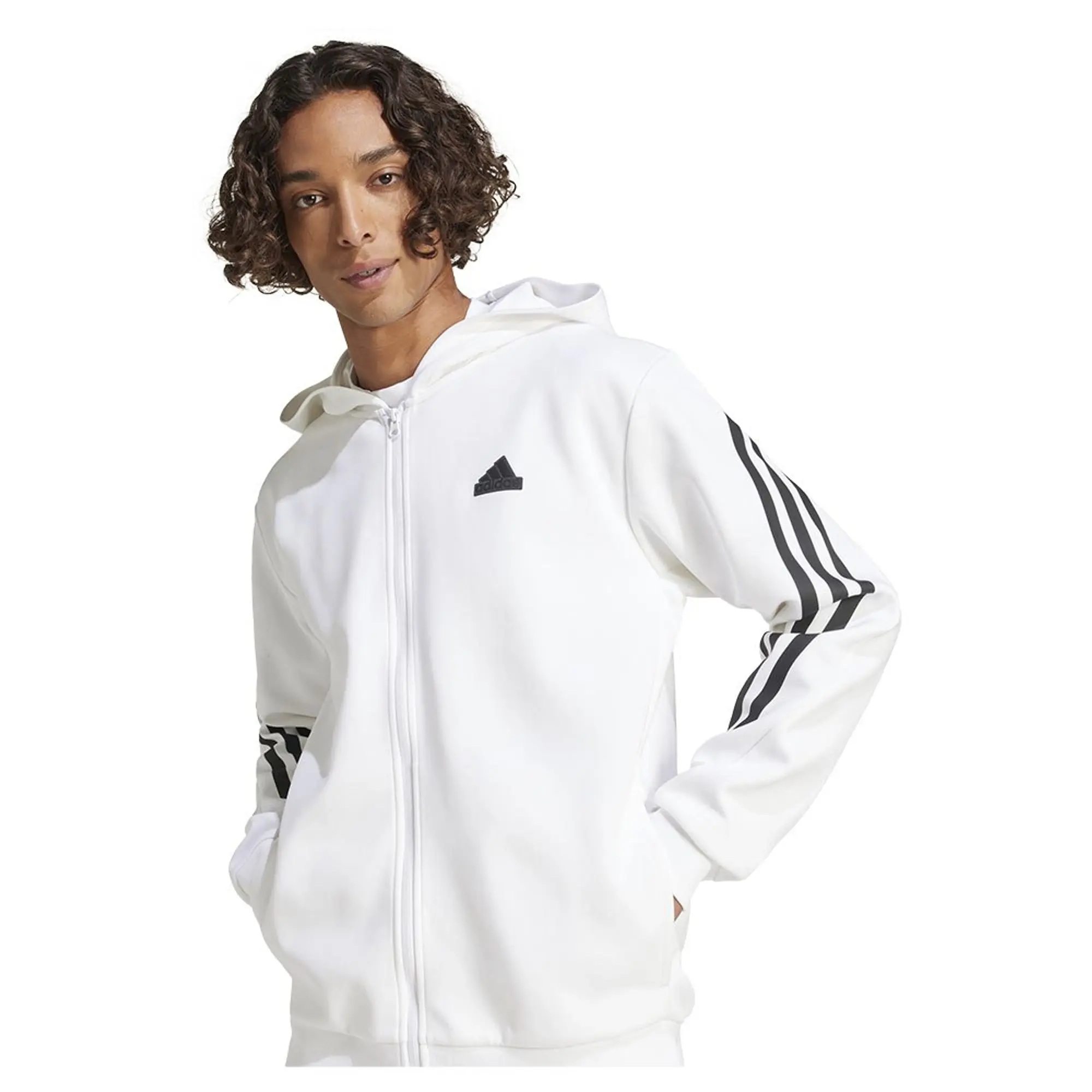 Adidas Future Icons 3 Stripes Full Zip Sweatshirt