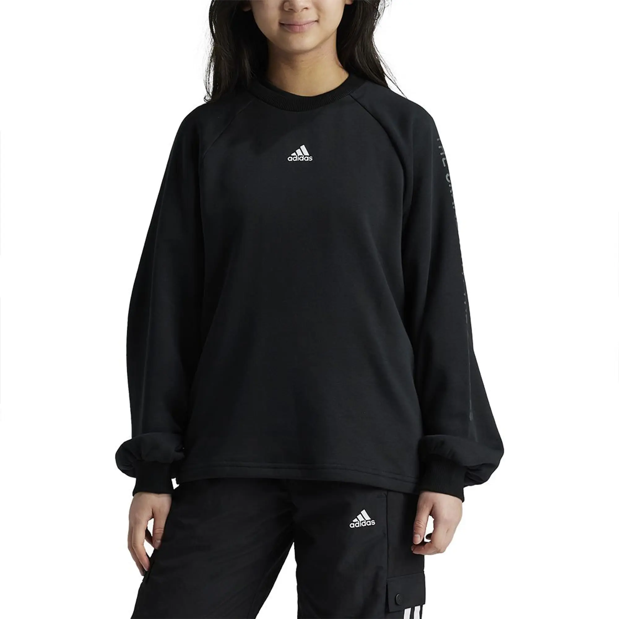 adidas Street Jam Crew Sweatshirt Kids - Black