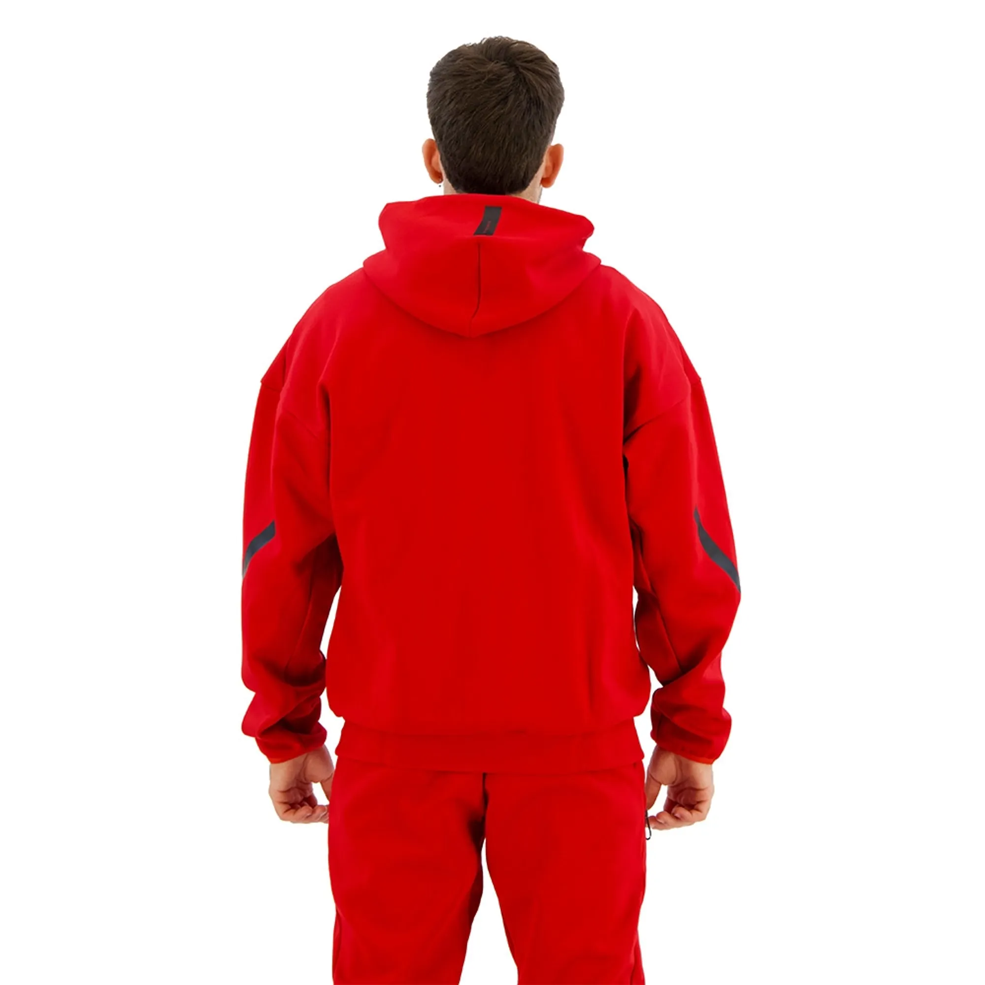 adidas Wales Z.N.E. Full Zip Hoodie - Red - Mens | JF6540 | FOOTY.COM