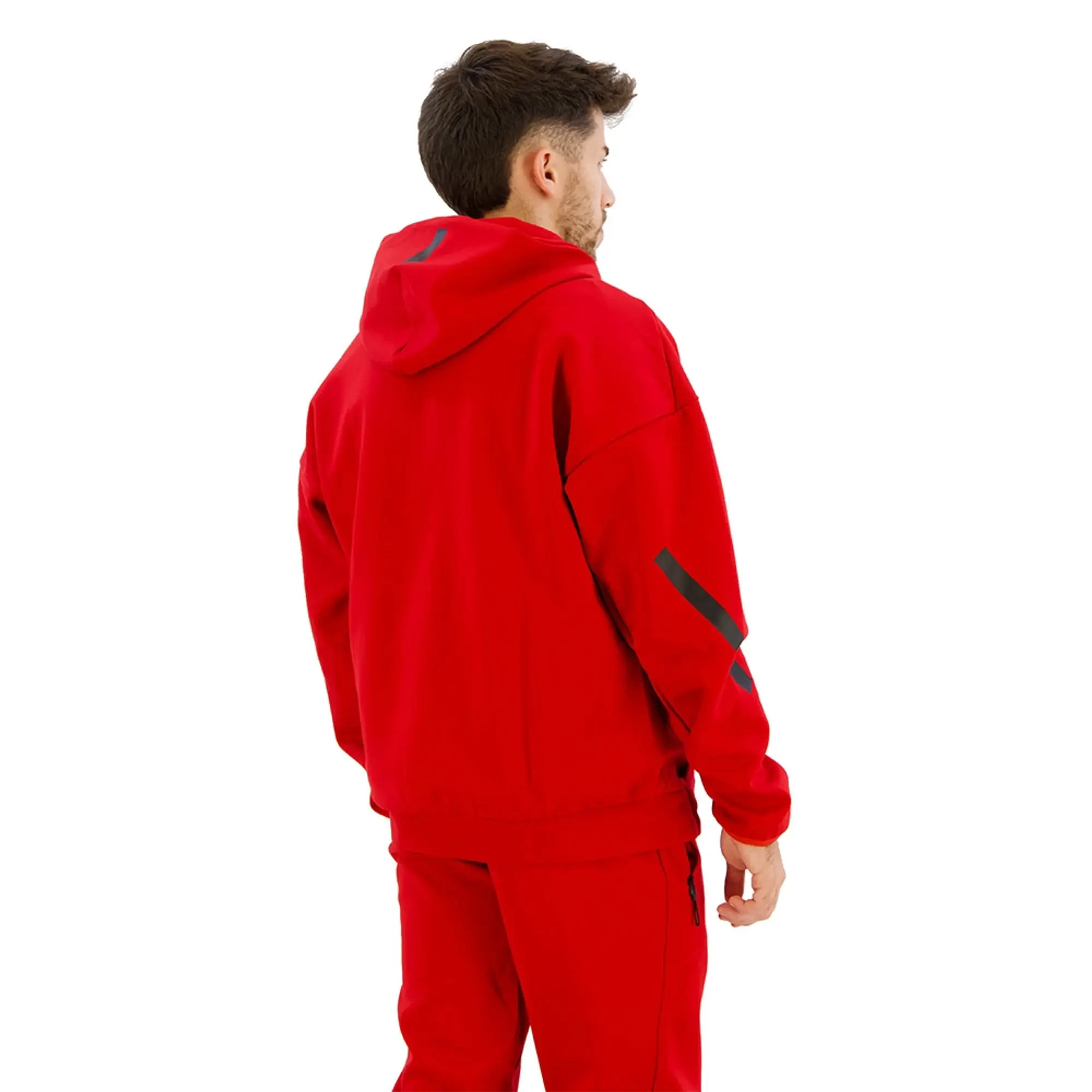 adidas Wales Z.N.E. Full Zip Hoodie - Red - Mens