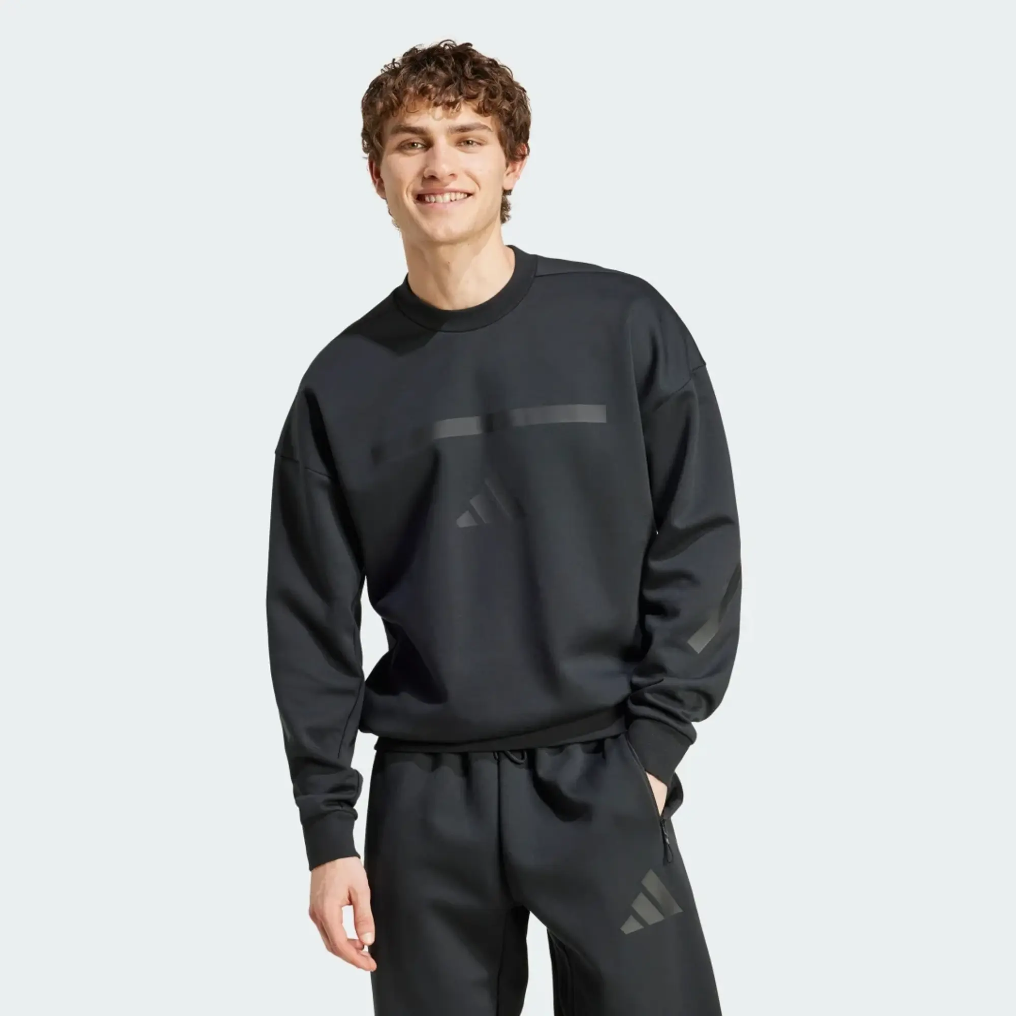 Manchester United x adidas Z.N.E. Sweatshirt Black