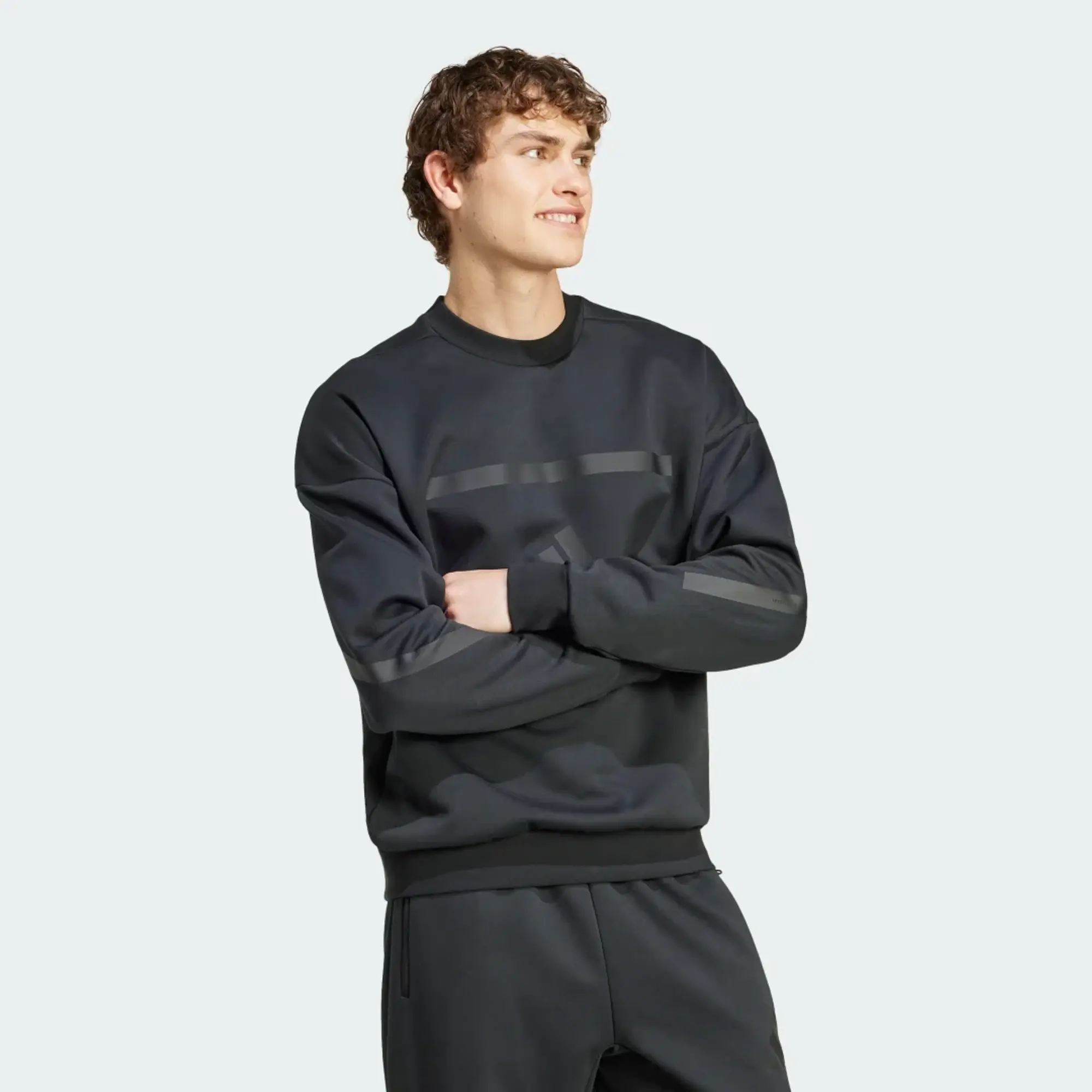 Manchester United x adidas Z.N.E. Sweatshirt Black