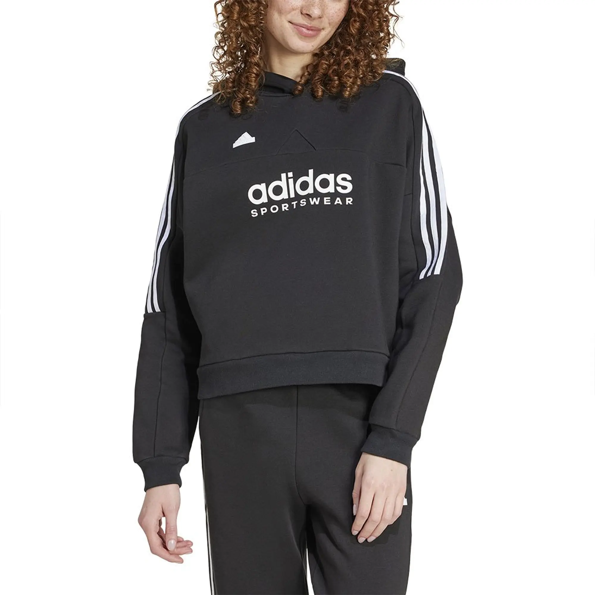 Adidas Tiro Cut 3 Stripes Fleece Sweatshirt