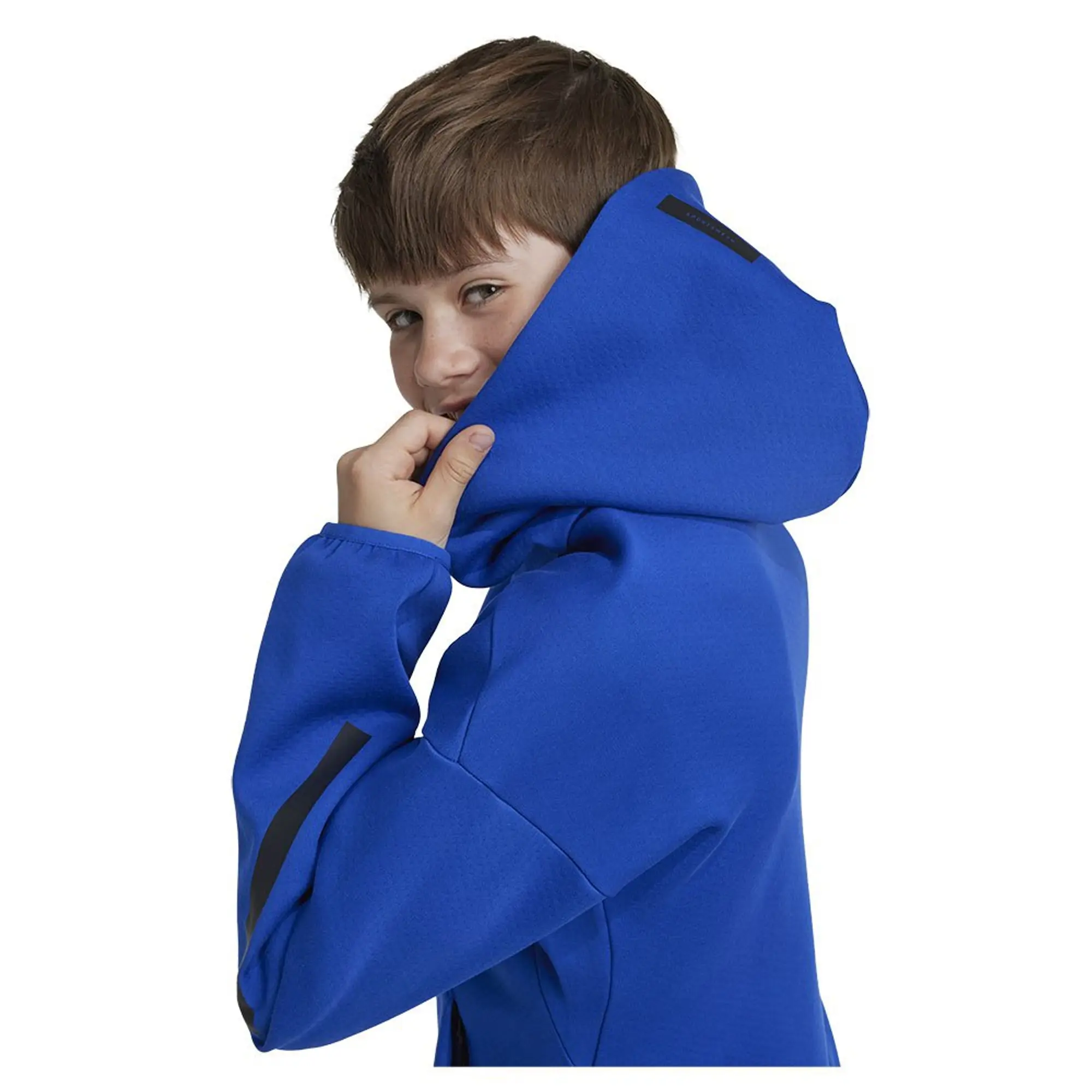 Manchester United x adidas Kids adidas Z.N.E. Full-Zip Hooded Track Jacket Blue