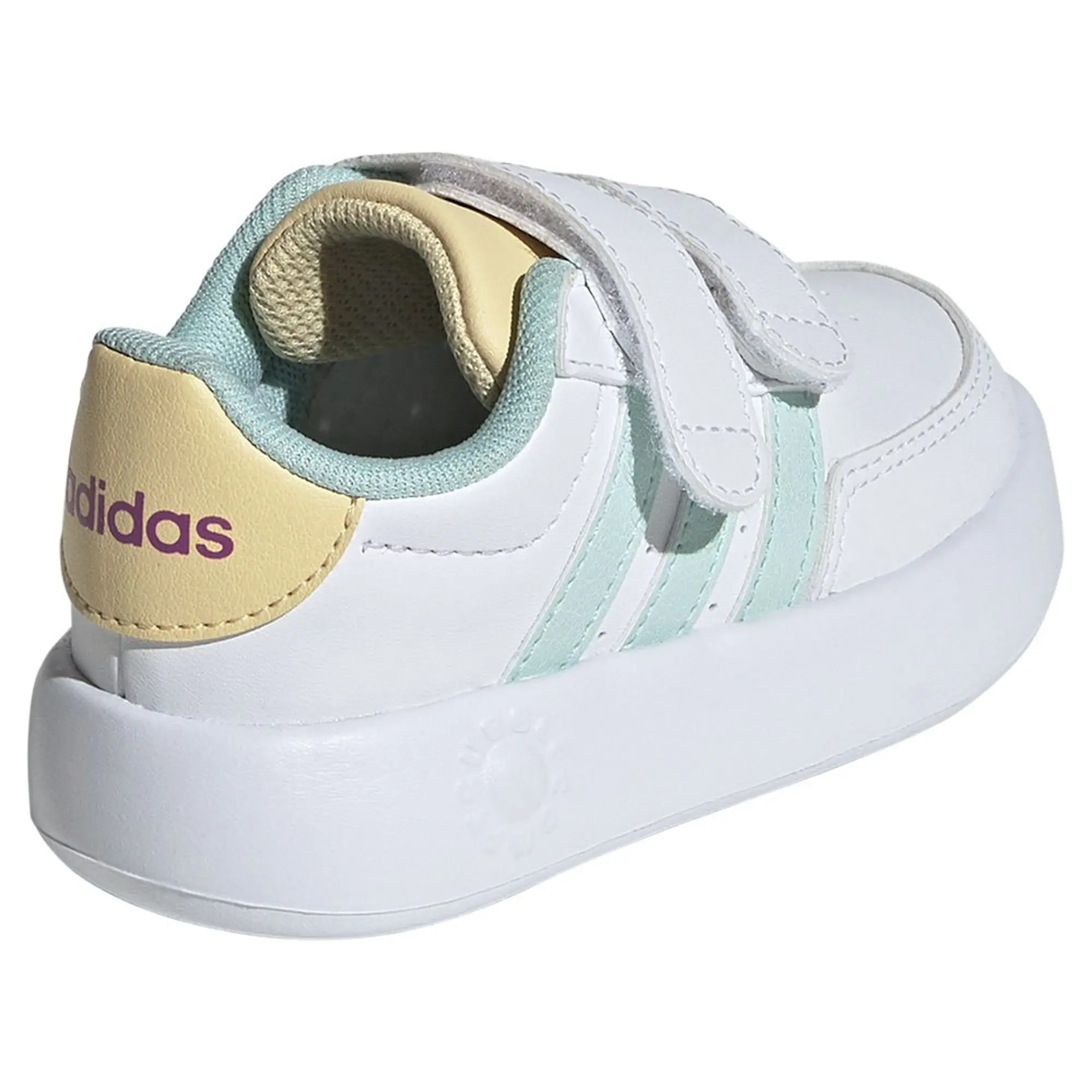 adidas  BREAKNET 2.0 EL C  girls's Children's Shoes (Trainers) in White