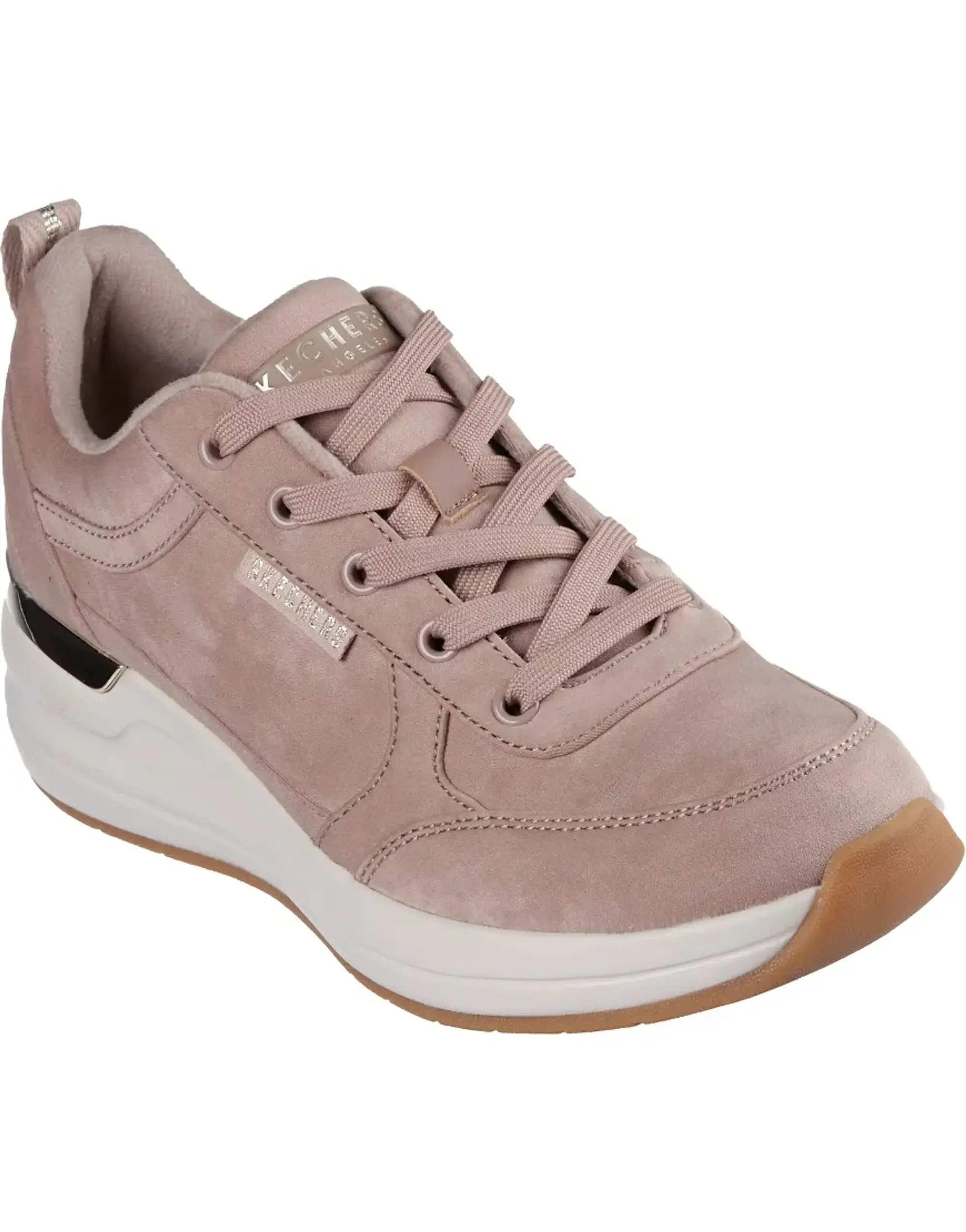 Skechers Billion 2 Prissy N Plush Trainers In Taupe-Brown