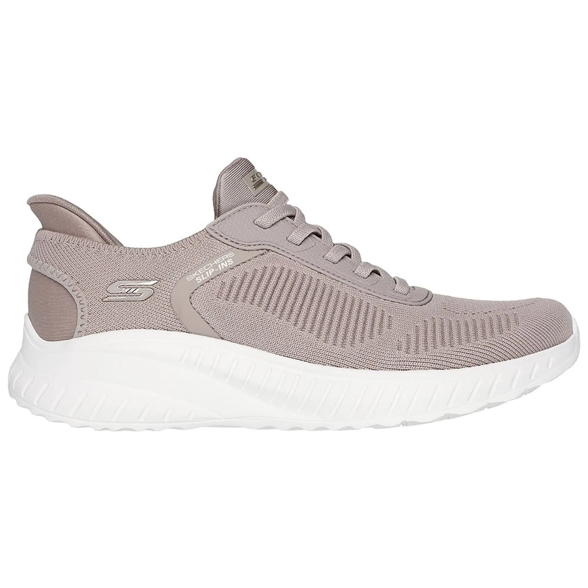 Skechers Women's Slip-ins: BOBS Sport Squad Chaos Sneaker in Taupe
