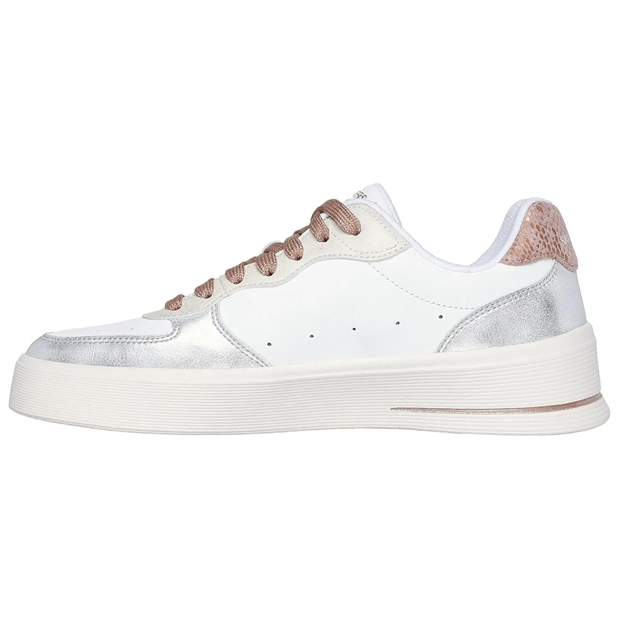 Skechers Women's Hiland - Soft Metals Sneaker in White