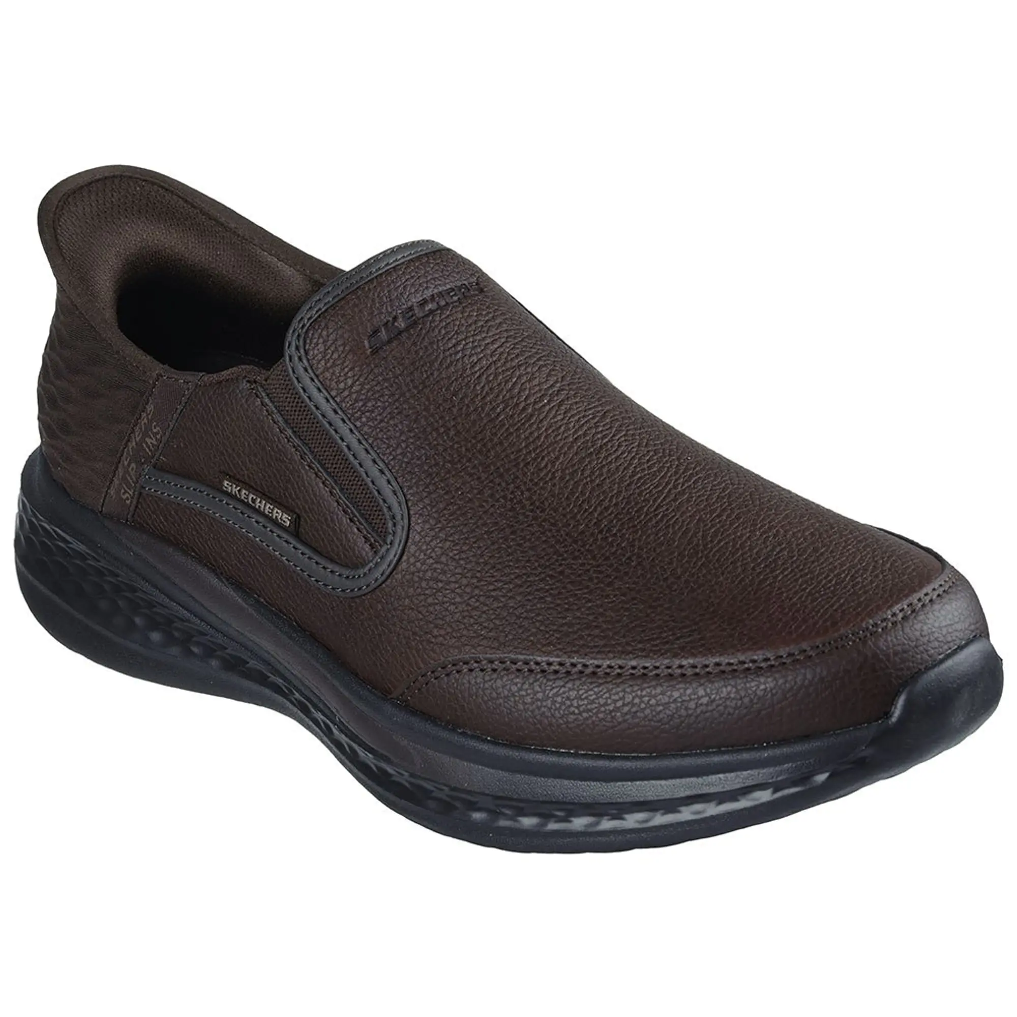 Skechers Men's Slip-ins Relaxed Fit: Slade - Cooper Slip-On Shoes in Red/Brown
