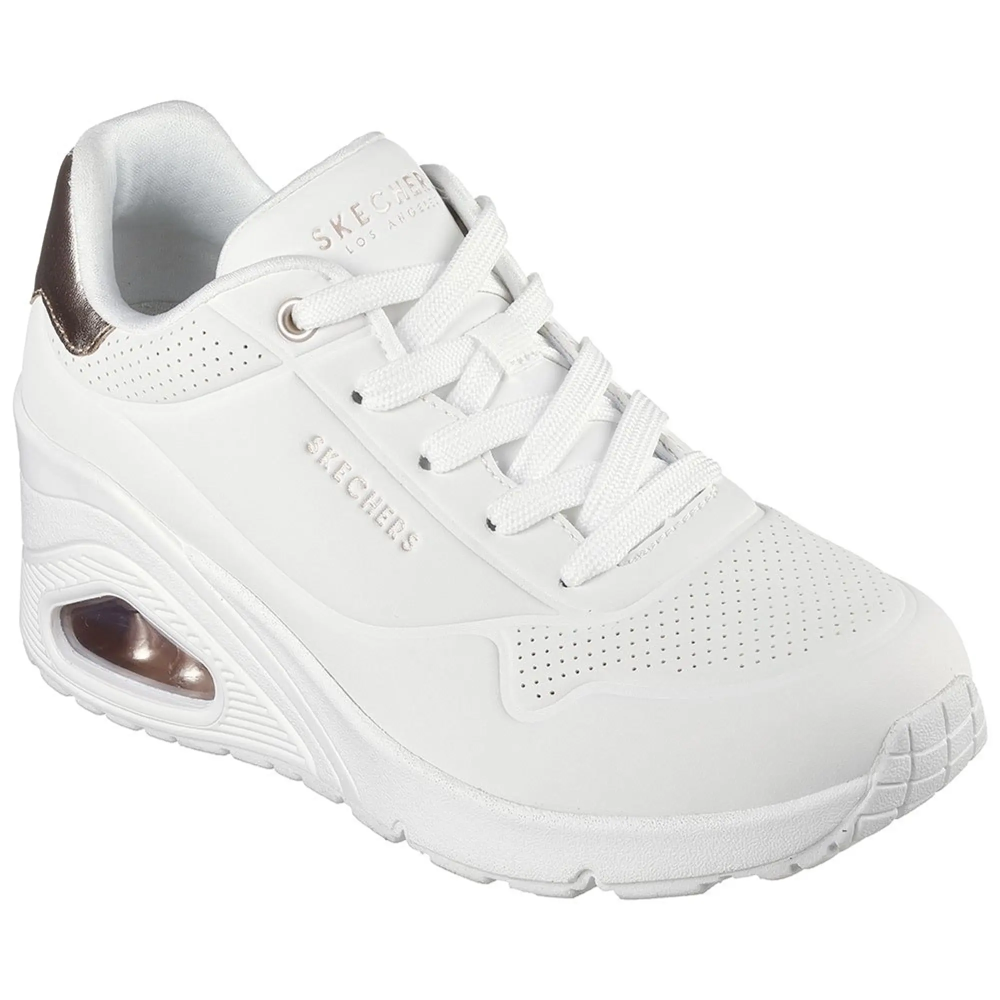 Skechers Women's Uno Wedge - HI Steps Sneaker in White