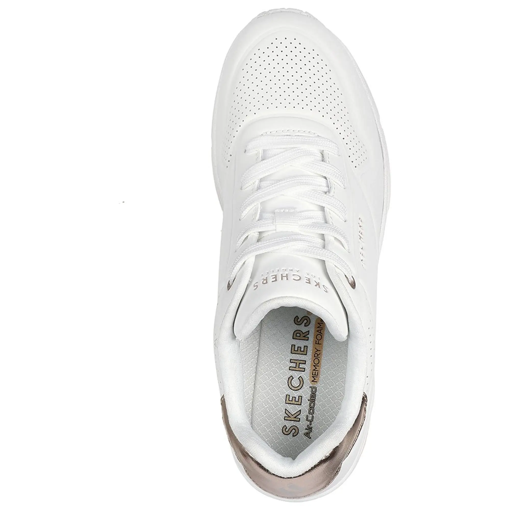 Skechers Women's Uno Wedge - HI Steps Sneaker in White